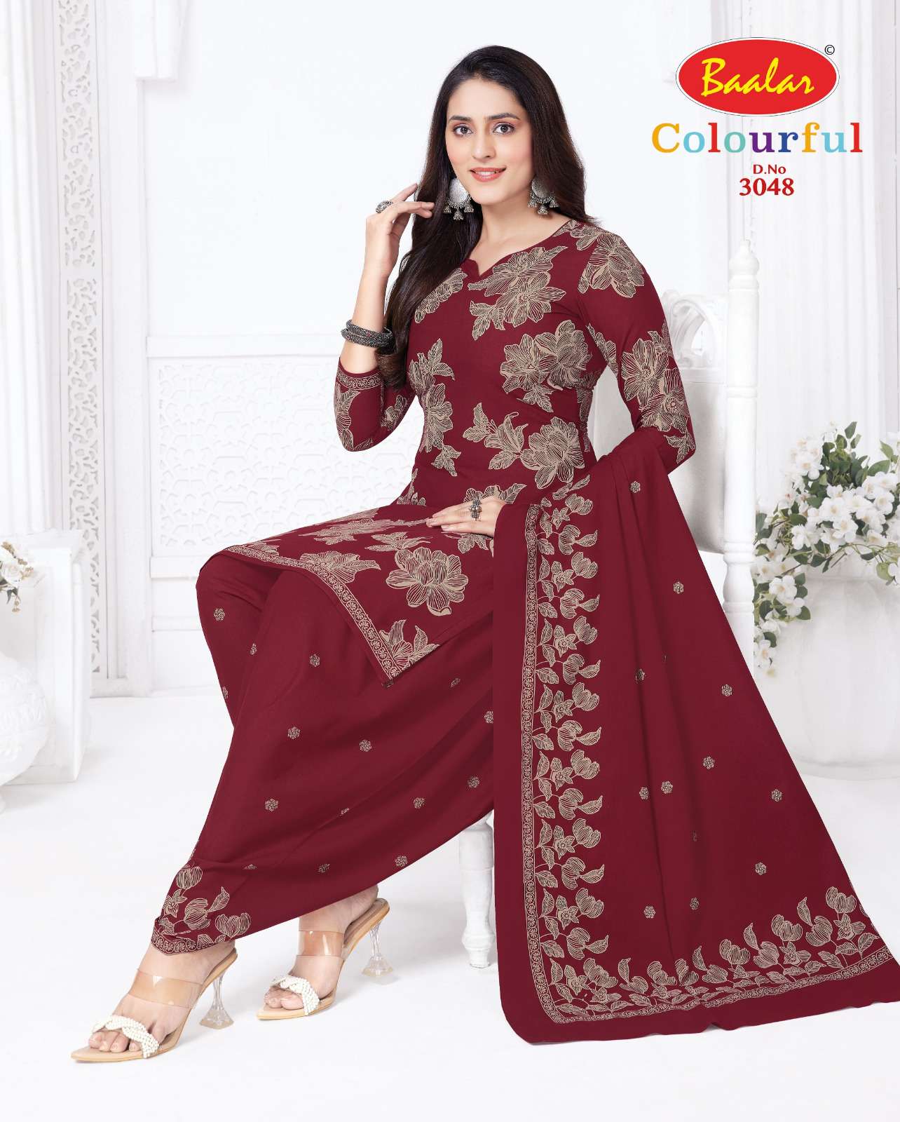 BAALAR COLOURFULL VOL 30 COTTON PRINTED PATIYALA SALWAR SUIT