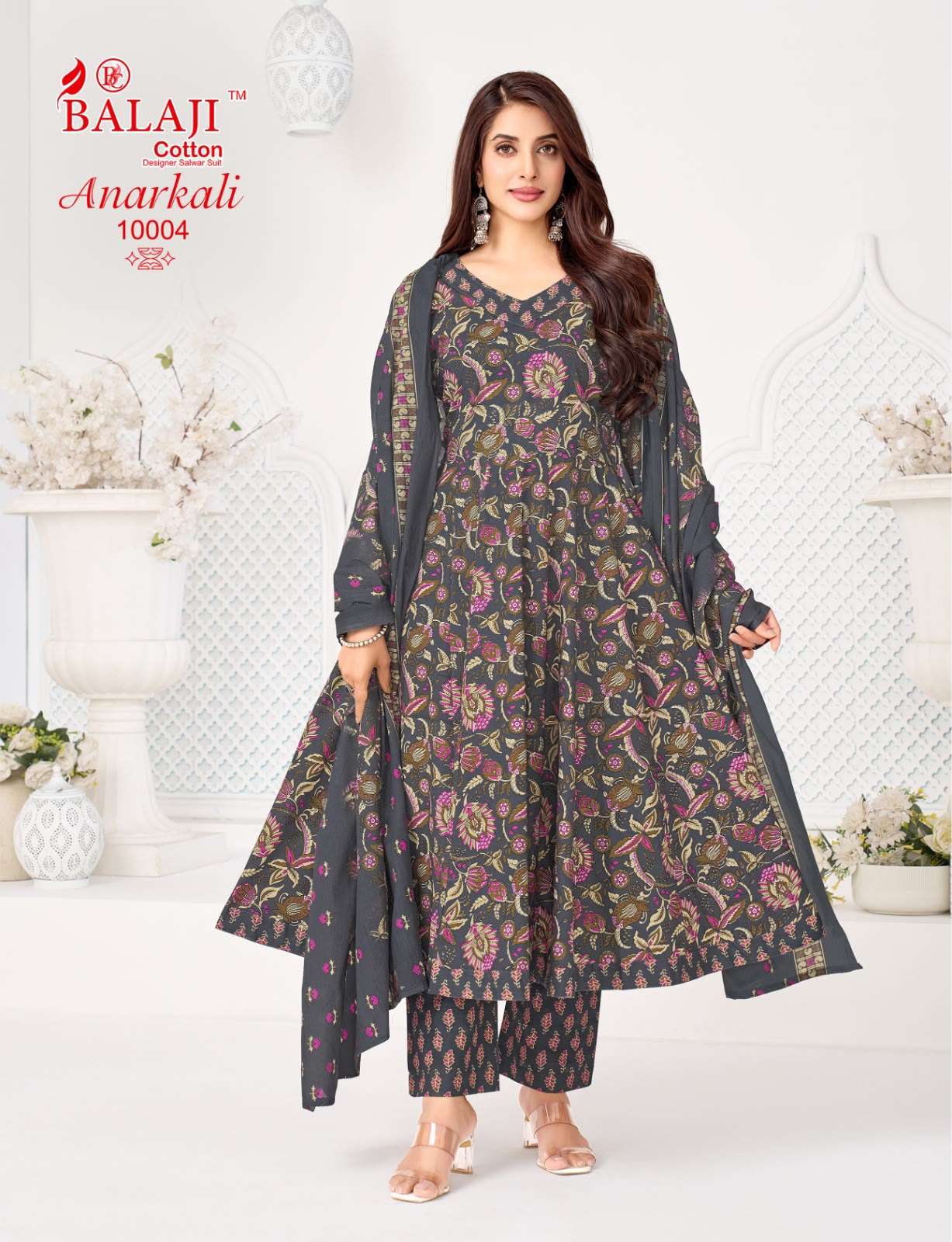  BALAJI COTTON ANARKALI VOL 10 COTTON PRINTED READY MADE LADIES SUIT