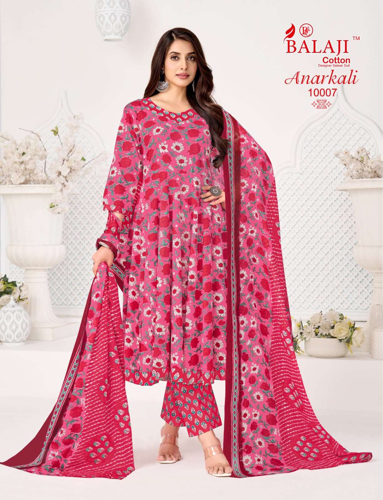  BALAJI COTTON ANARKALI VOL 10 COTTON PRINTED READY MADE LADIES SUIT