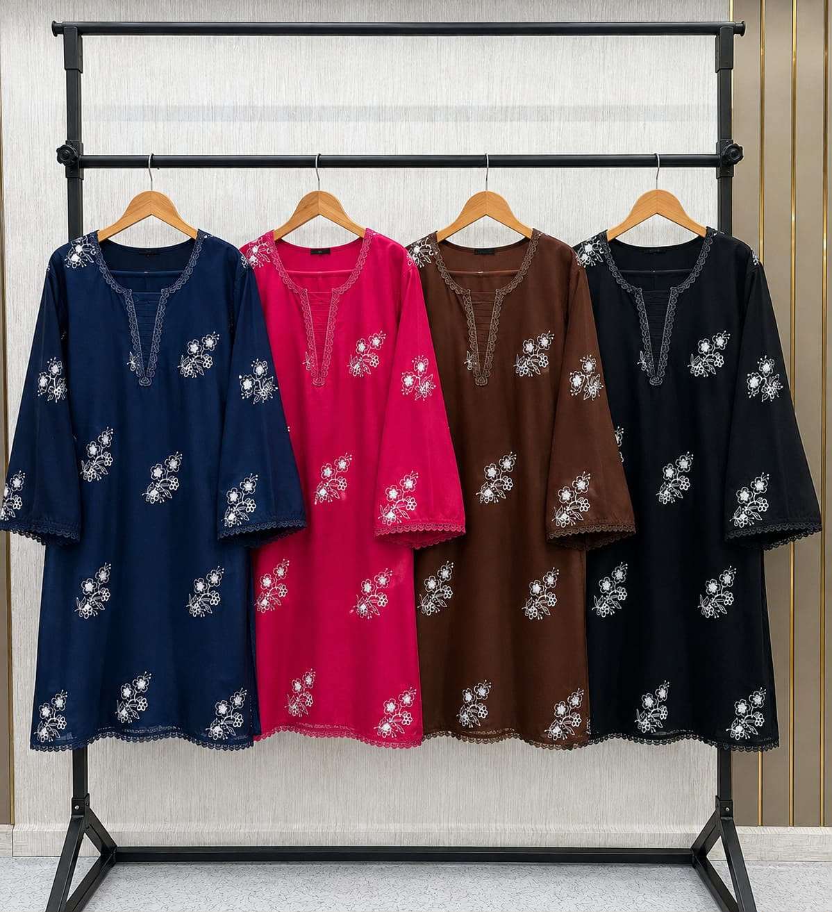 BANDHANI PALACE D NO 020 RAYON PAKISTANI LOOK DESIGNER LADIES KURTI WITH BOTTOM PAIR 