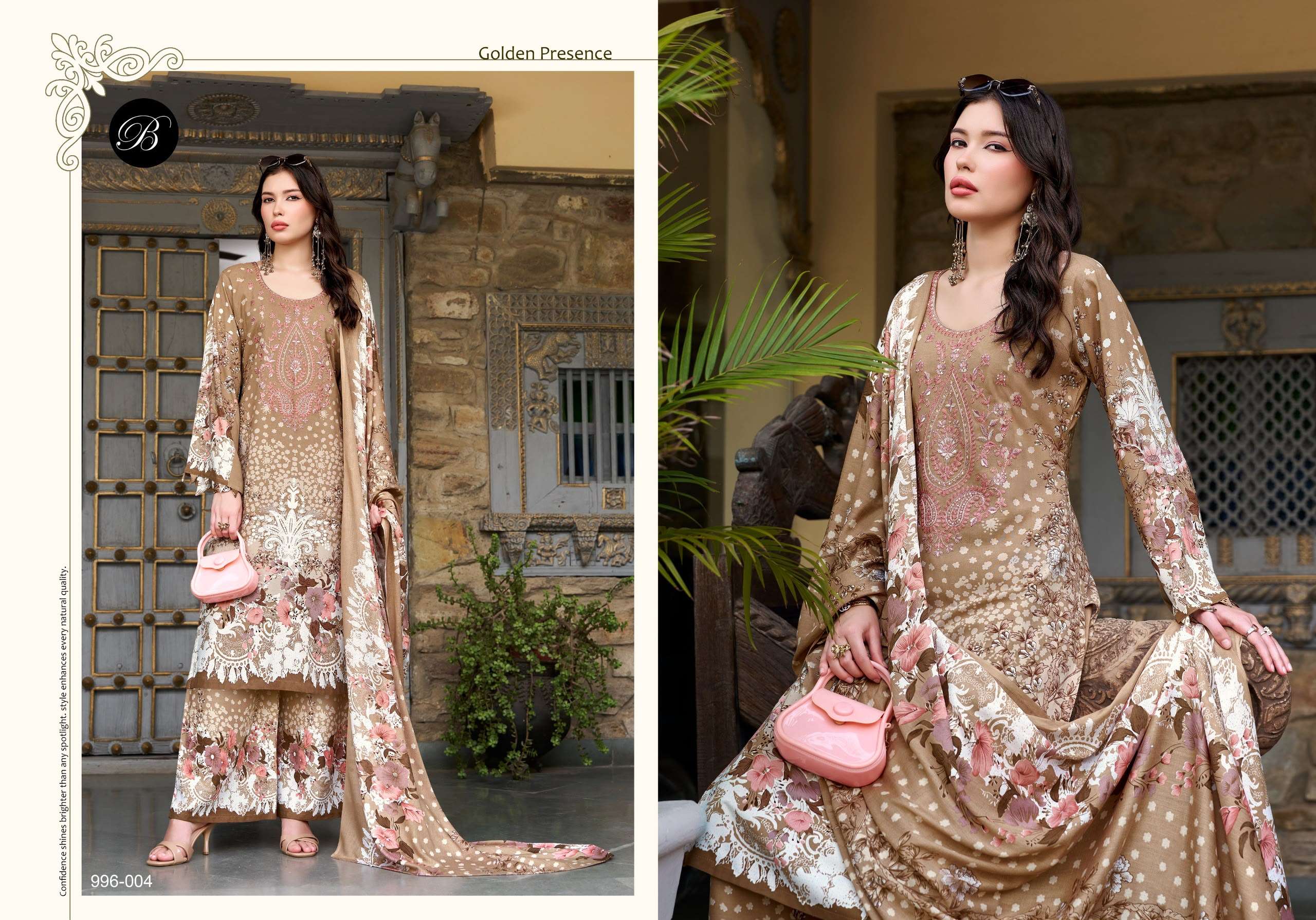 BELLIZA DESIGNER STUDIO DILKHUSH VOL 4 VISCOSE DIGITAL PRINT WITH FANCY WORK SUIT