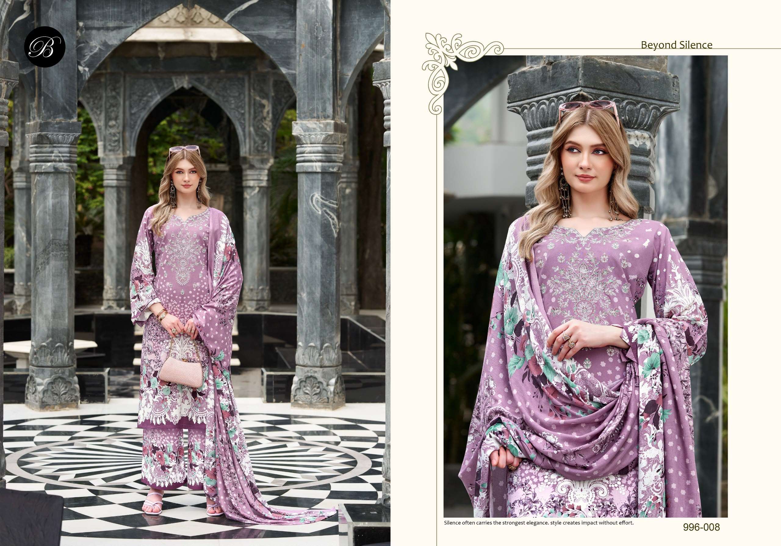 BELLIZA DESIGNER STUDIO DILKHUSH VOL 4 VISCOSE DIGITAL PRINT WITH FANCY WORK SUIT