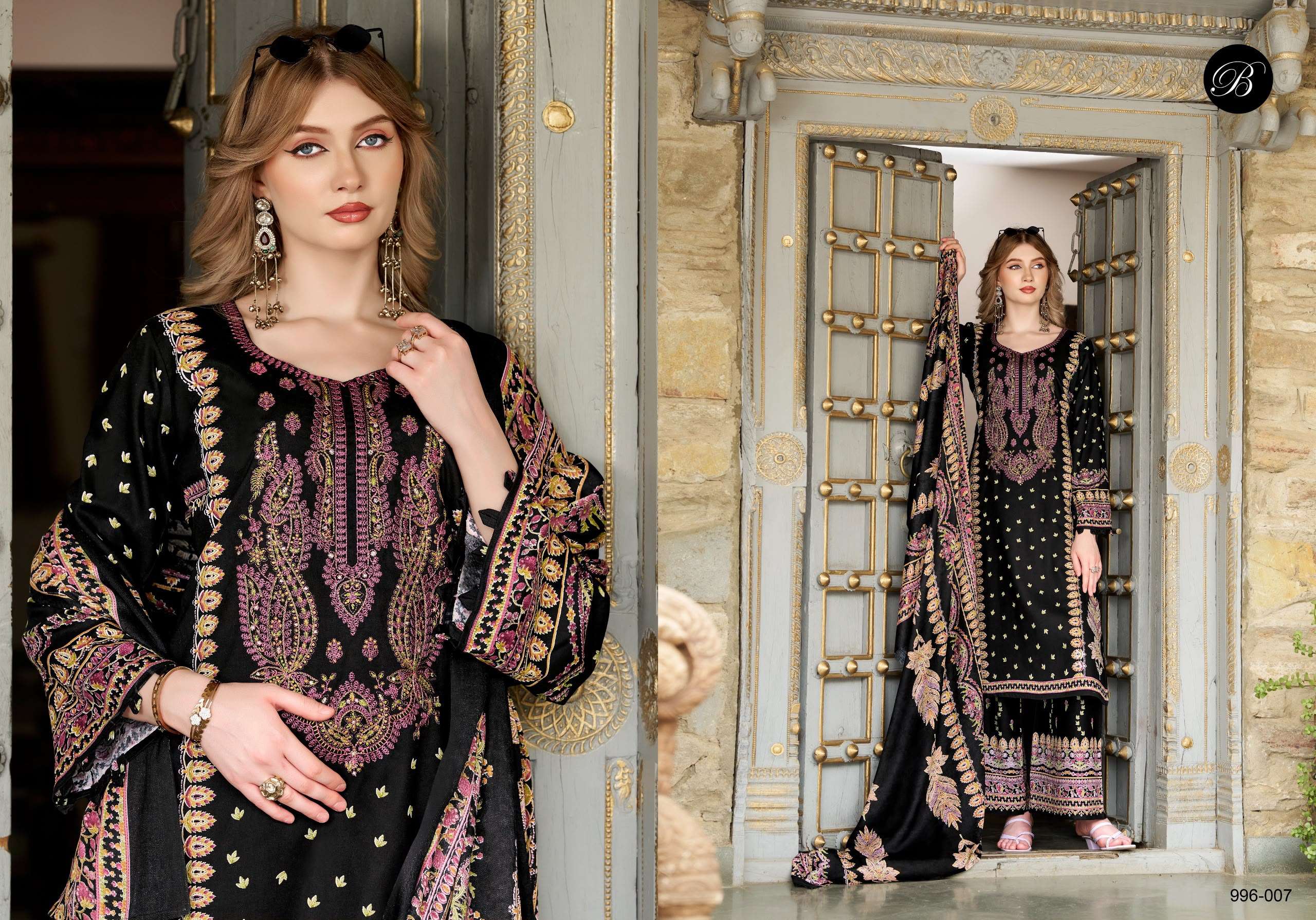 BELLIZA DESIGNER STUDIO DILKHUSH VOL 4 VISCOSE DIGITAL PRINT WITH FANCY WORK SUIT