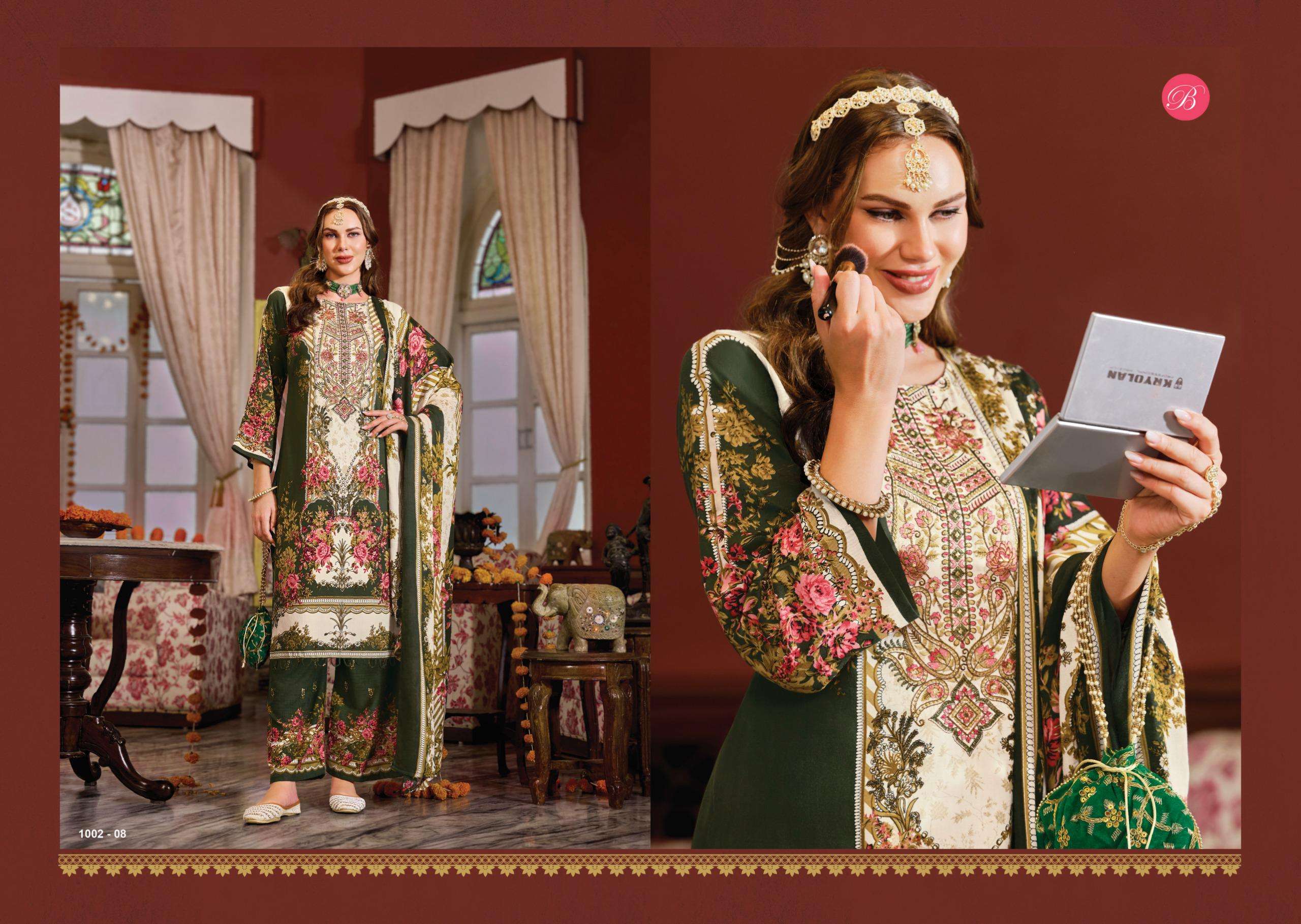 BELLIZA DESIGNER STUDIO DILKHUSH VOL 5 VISCOSE DIGITAL PRINT WITH FANCY WORK SUIT