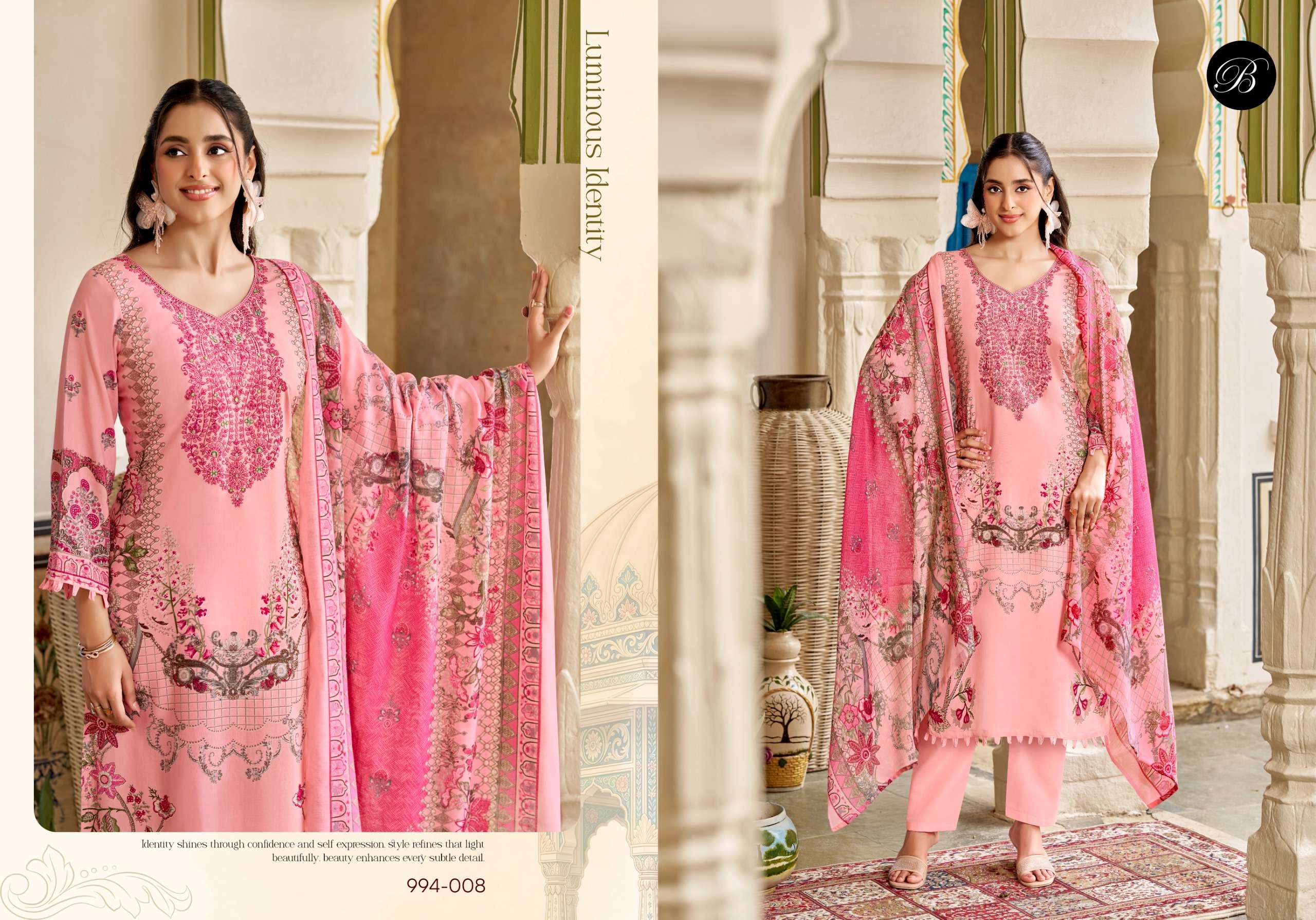 BELLIZA DESIGNER STUDIO RIWAYAT VOL 19 VISCOSE DIGITAL PRINT WITH FANCY WORK SUIT