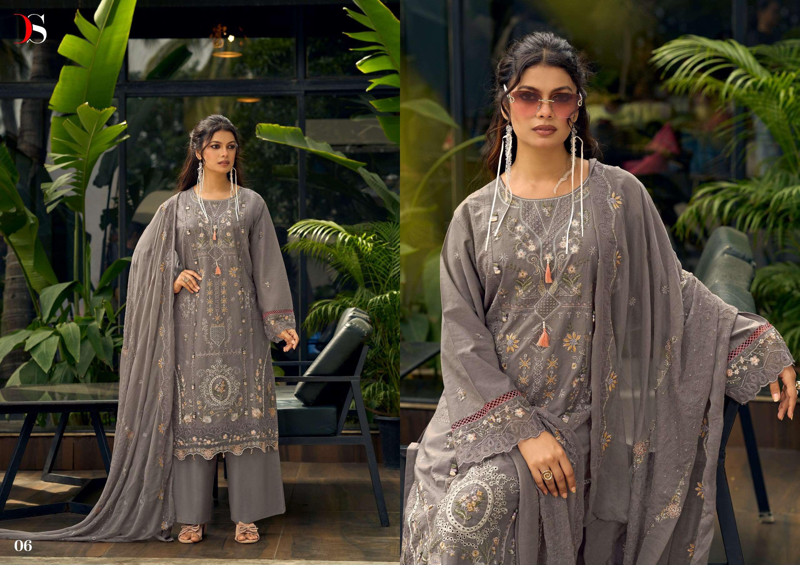 DEEPSY SUITS ELAF EXCLUSIVE LAWN COTTON HEAVY EMBROIDERY DESIGNER WORK SUIT