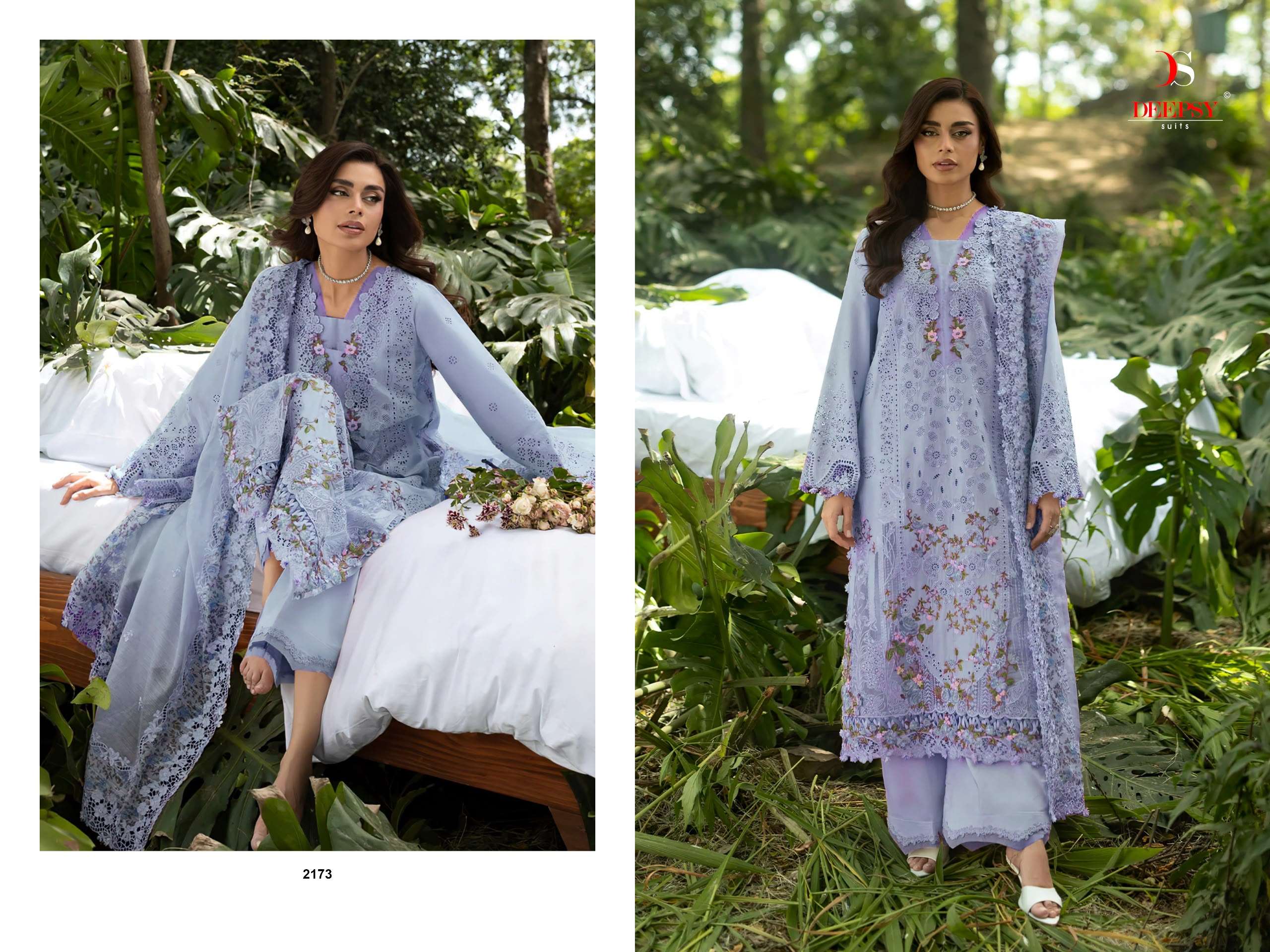 DEEPSY SUITS ELAF PREMIUM LUXURY LAWN COLLECTION VOL 9 COTTON EMBROIDERY DESIGNER WORK SUIT