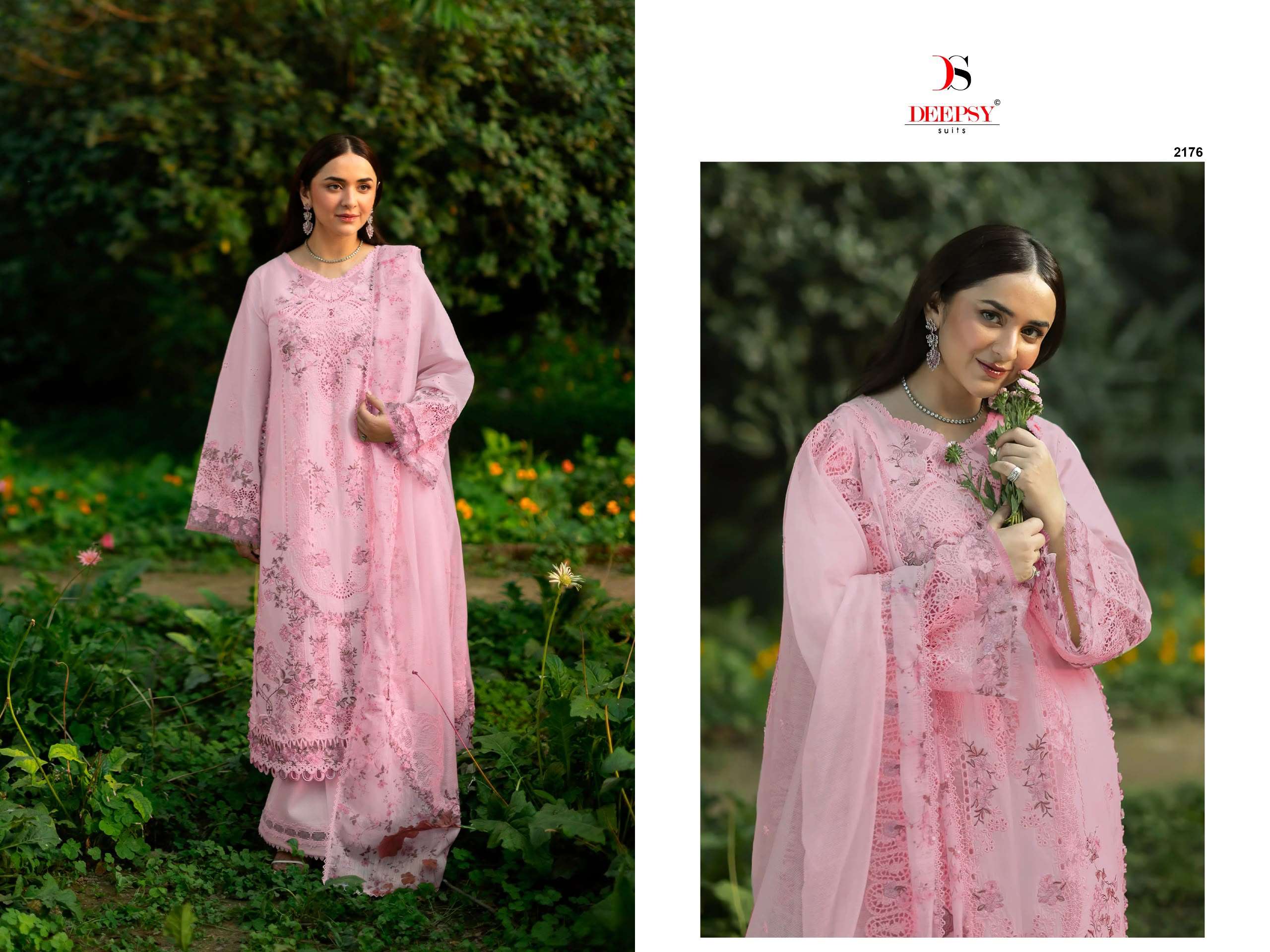 DEEPSY SUITS ELAF PREMIUM LUXURY LAWN COLLECTION VOL 9 COTTON EMBROIDERY DESIGNER WORK SUIT