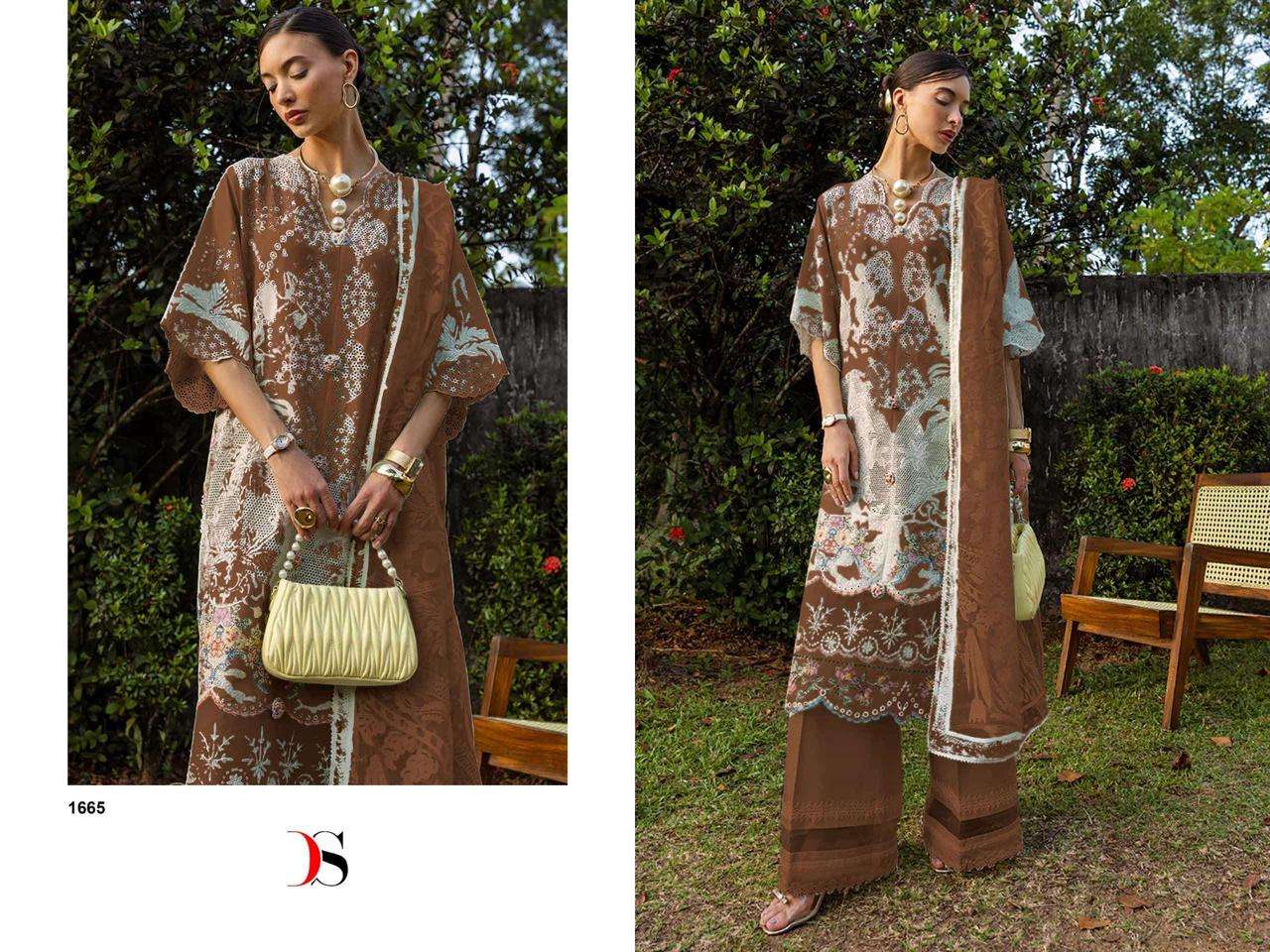 DEEPSY SUITS ESMEL LUXURY LAWN COLLECTION VOL 1 COTTON HEAVY EMBROIDERY DESIGNER SUIT