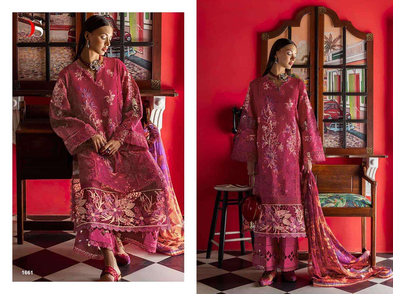 DEEPSY SUITS ESMEL LUXURY LAWN COLLECTION VOL 1 COTTON HEAVY EMBROIDERY DESIGNER SUIT