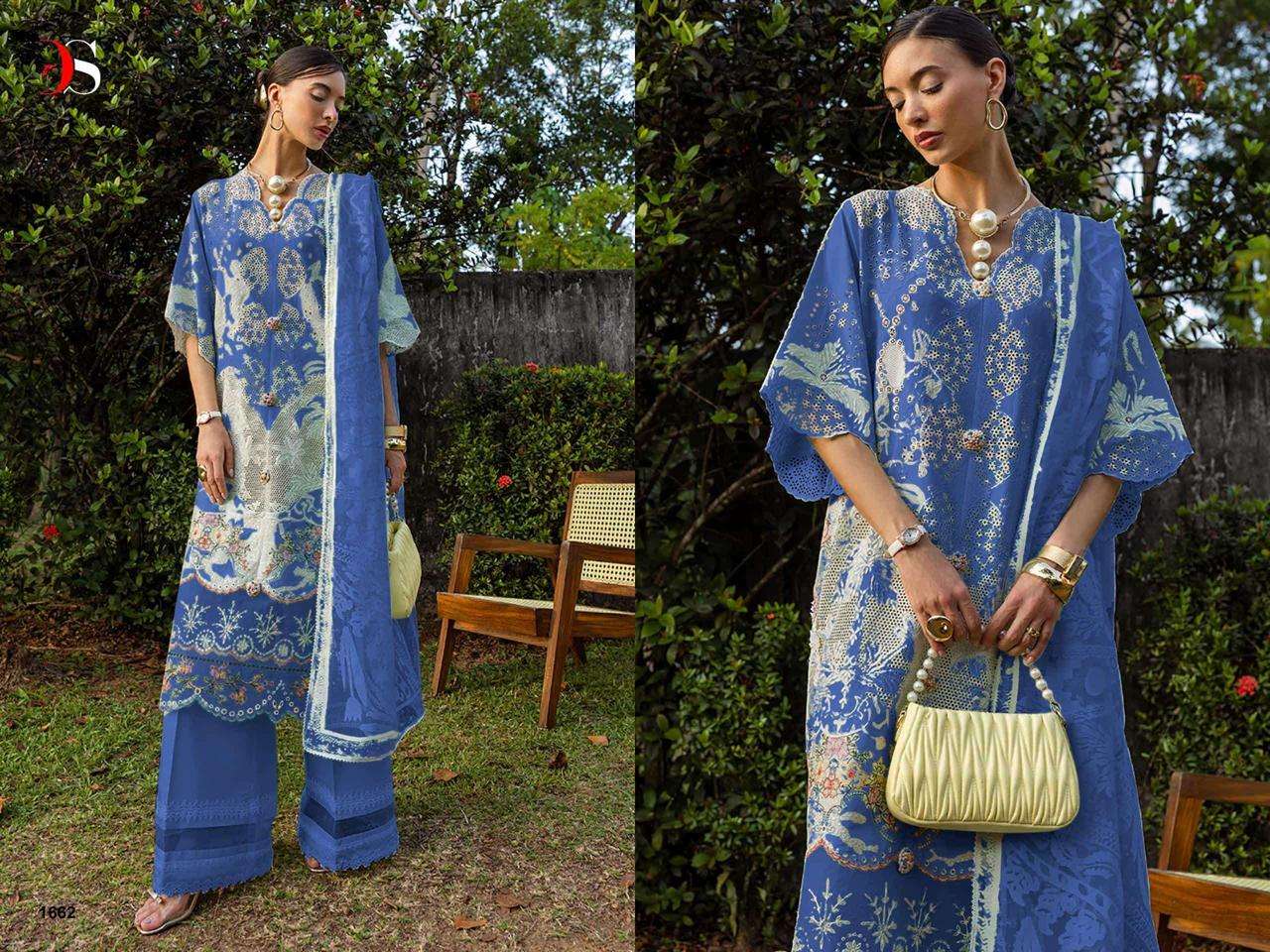 DEEPSY SUITS ESMEL LUXURY LAWN COLLECTION VOL 1 COTTON HEAVY EMBROIDERY DESIGNER SUIT