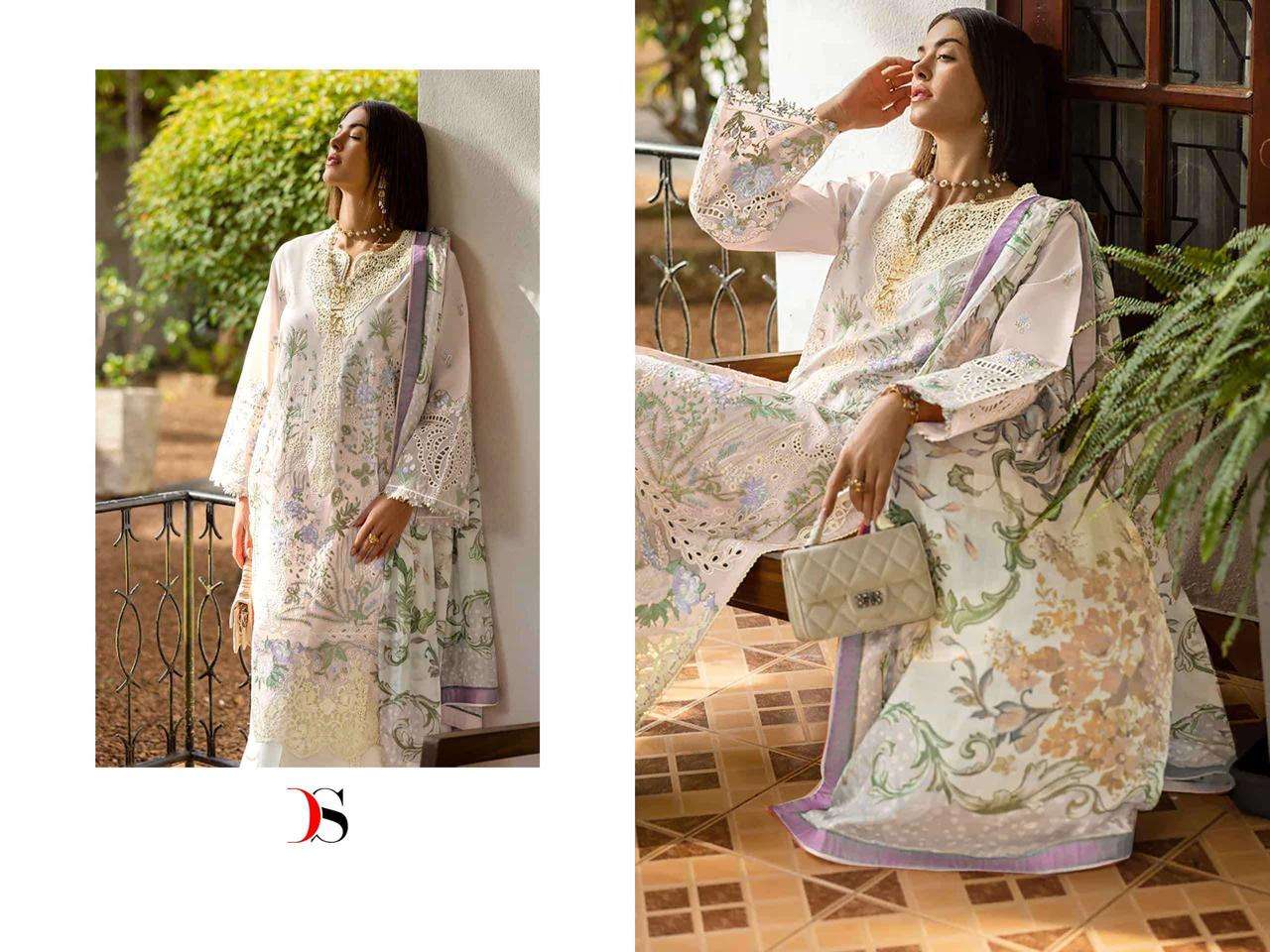 DEEPSY SUITS ESMEL LUXURY LAWN COLLECTION VOL 1 COTTON HEAVY EMBROIDERY DESIGNER SUIT