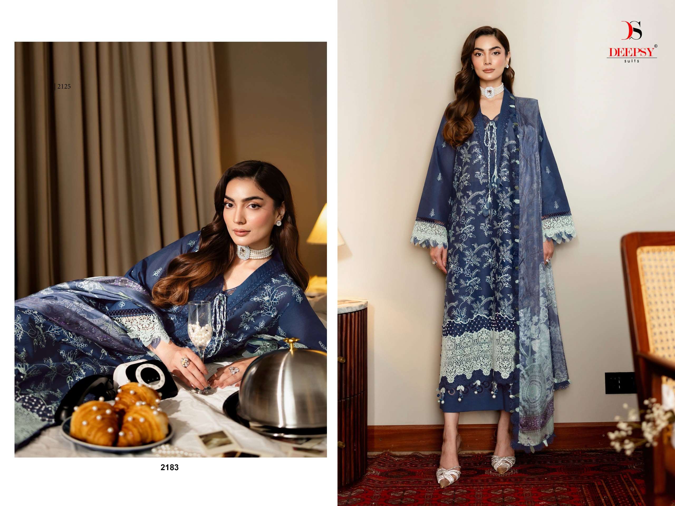 DEEPSY SUITS JADE COUTURE COTTON HEAVY EMBROIDERY DESIGNER WORK PAKISTANI SUIT