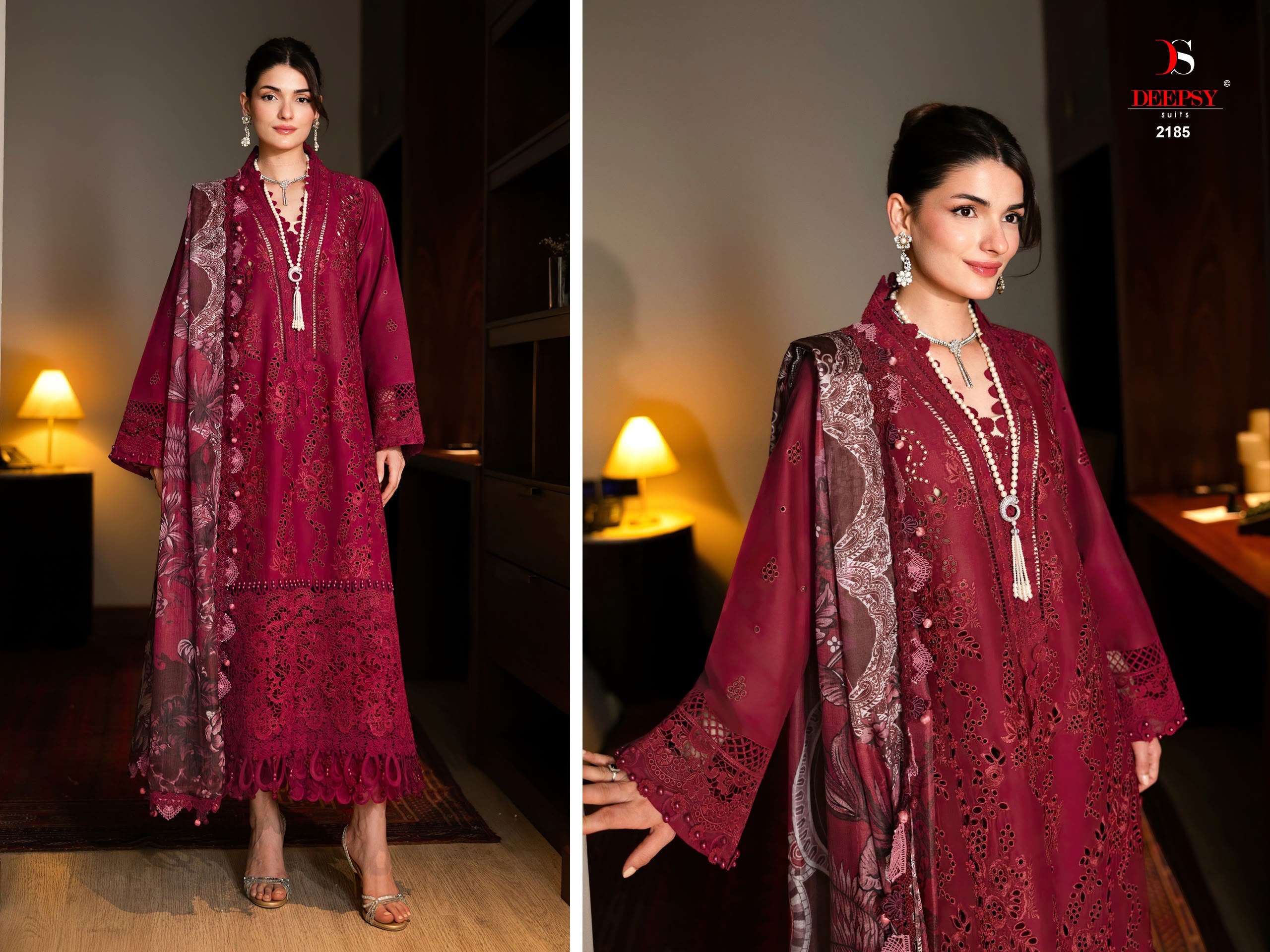DEEPSY SUITS JADE COUTURE COTTON HEAVY EMBROIDERY DESIGNER WORK PAKISTANI SUIT