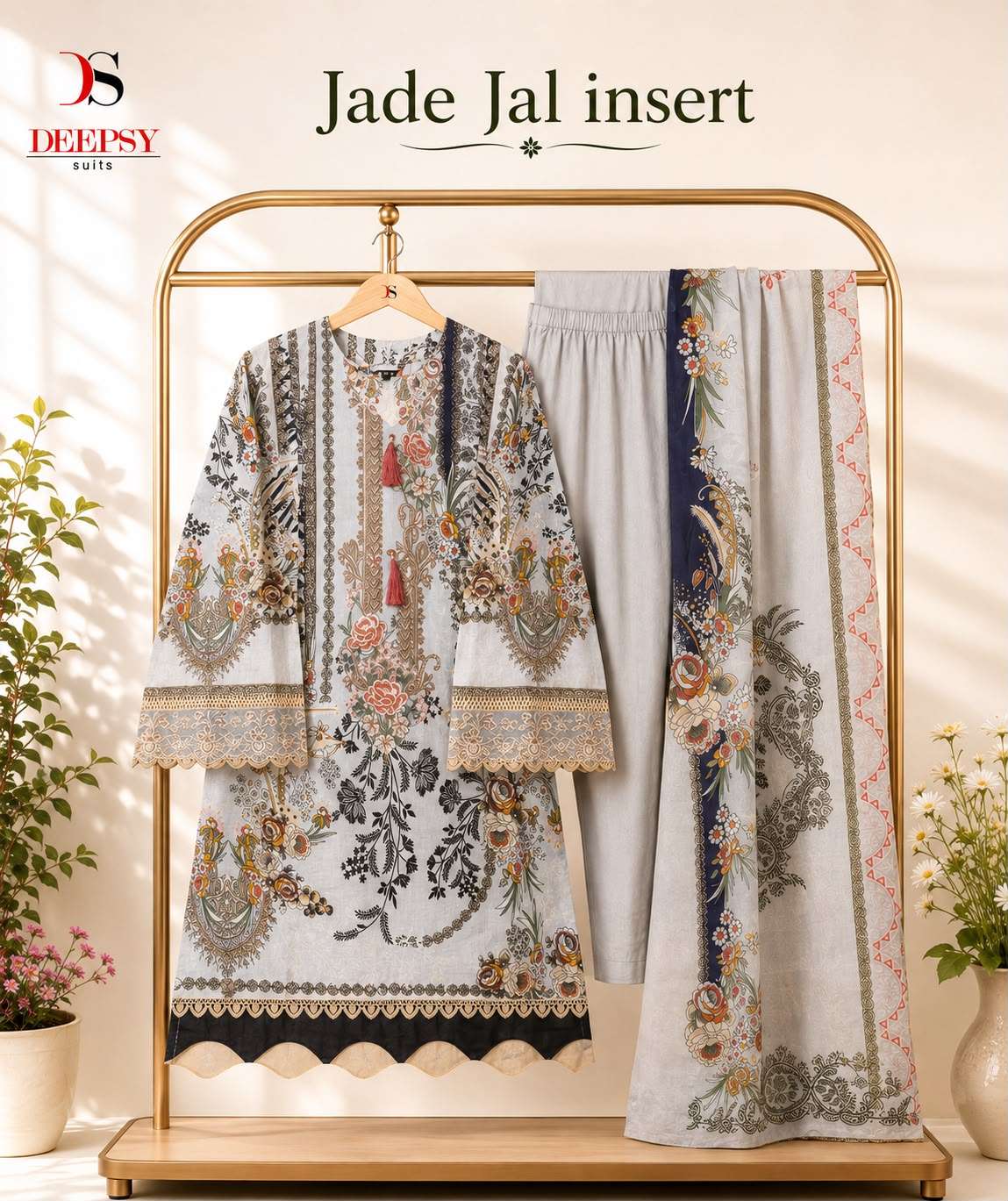DEEPSY SUITS JADE JAL INSERT READY MADE COLLECTION 