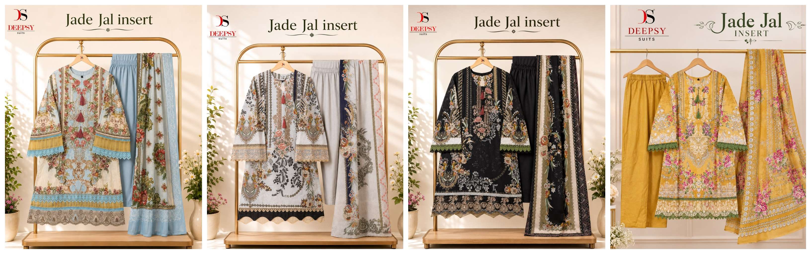 DEEPSY SUITS JADE JAL INSERT READY MADE COLLECTION 