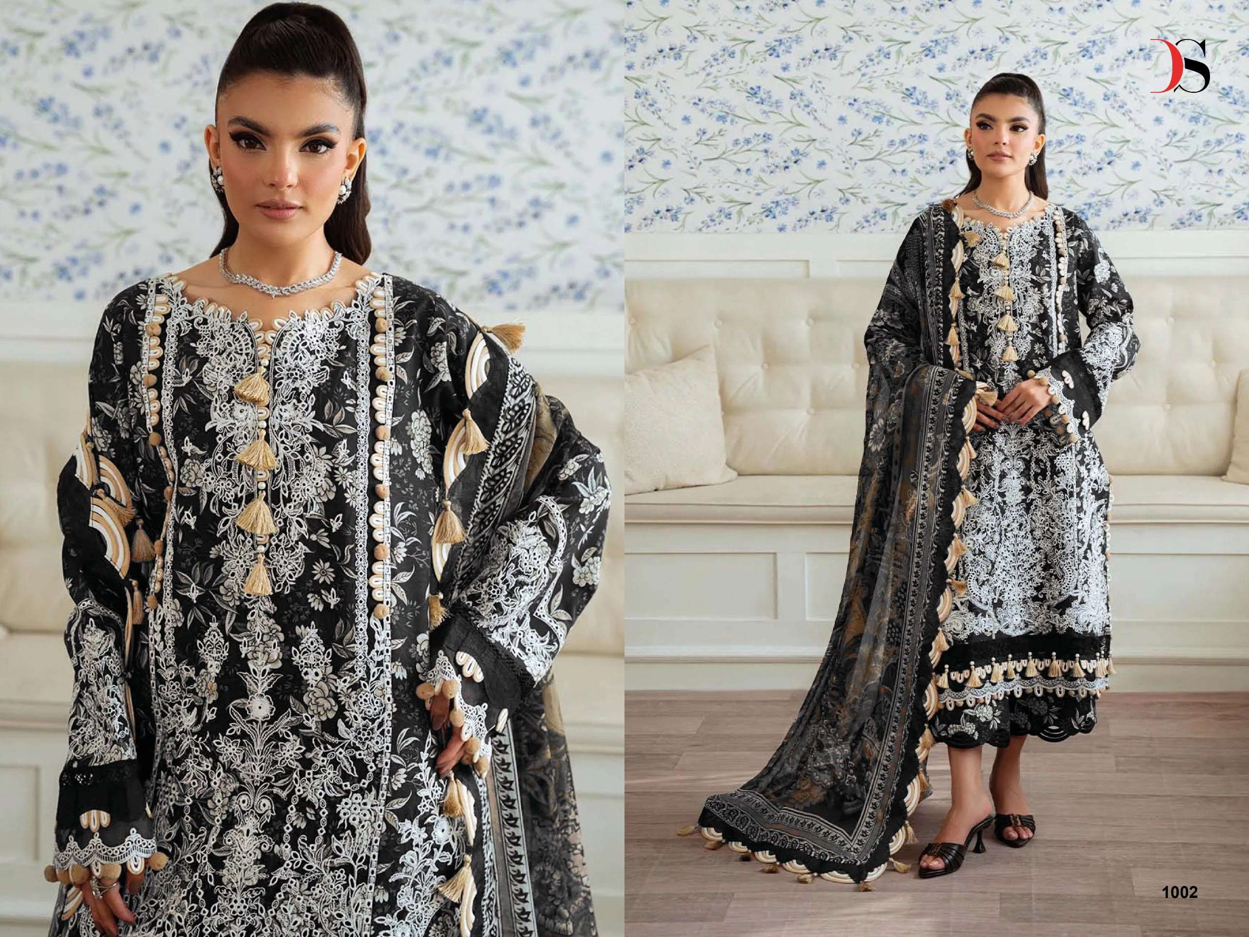 DEEPSY SUITS JADE PREMIUM VOL 5 COTTON HEAVY PATCH EMBROIDERY WORK SUIT