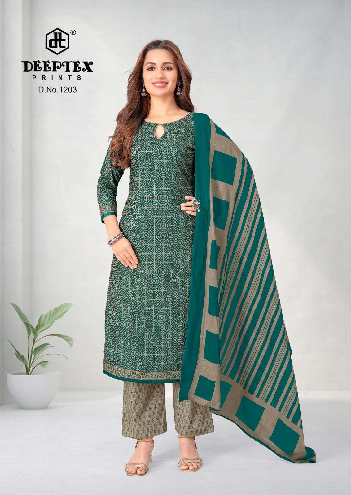DEEPTEX PRINTS AALIZA VOL 12 COTTON PRINTED SALWAR SUIT