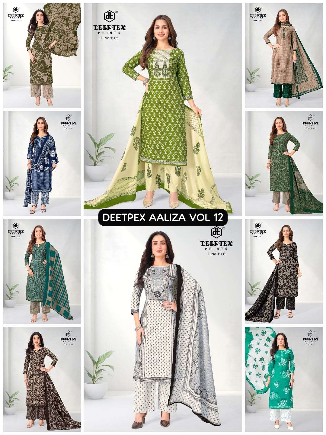 DEEPTEX PRINTS AALIZA VOL 12 COTTON PRINTED SALWAR SUIT