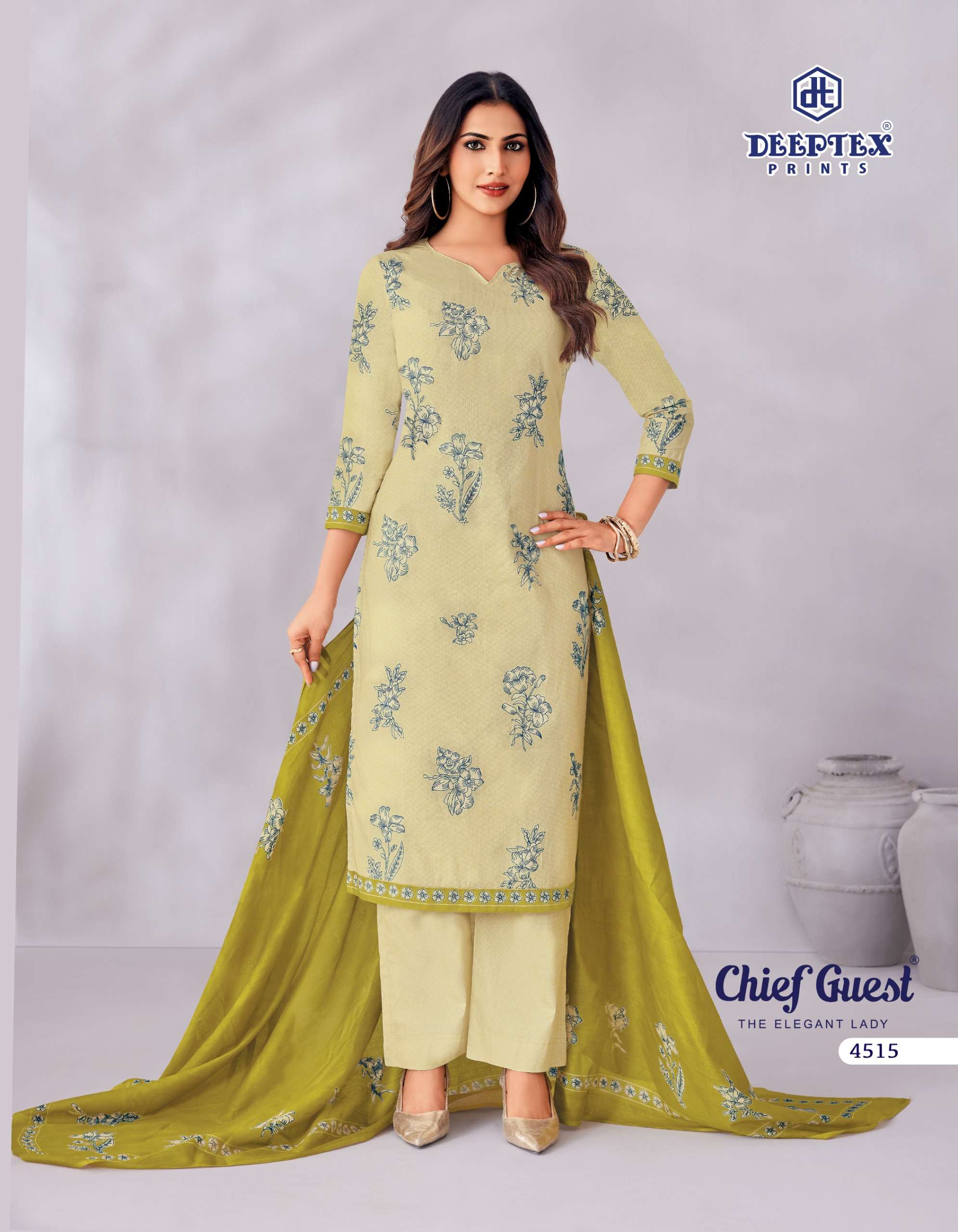 DEEPTEX PRINTS CHIEF GUEST VOL 45 COTTON PRINT LADIES SALWAR SUIT