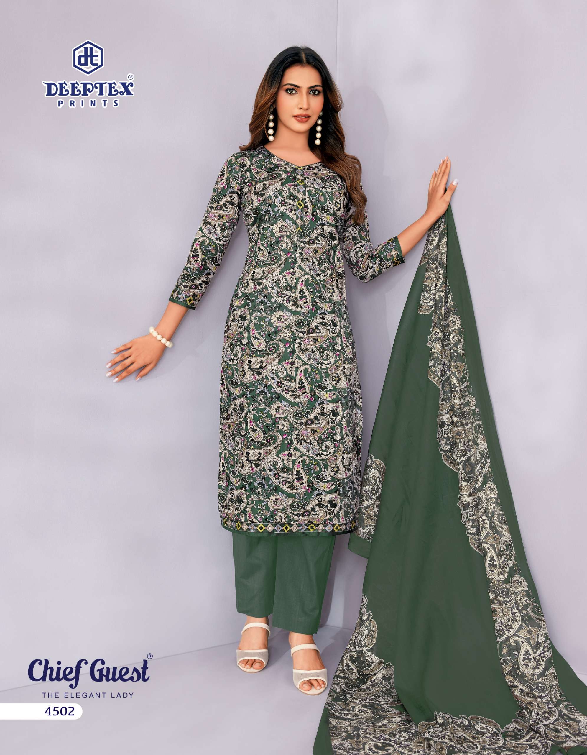 DEEPTEX PRINTS CHIEF GUEST VOL 45 COTTON PRINT LADIES SALWAR SUIT