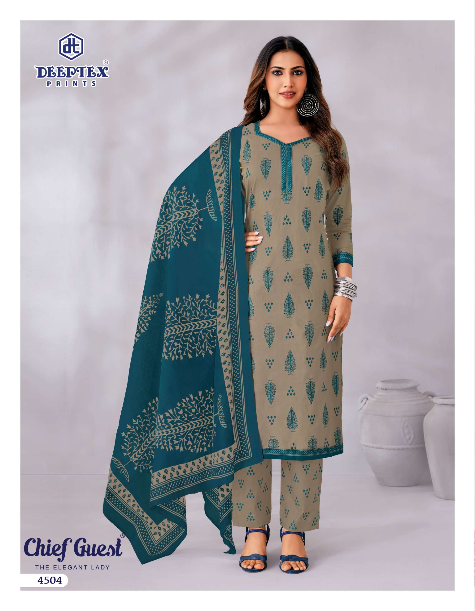 DEEPTEX PRINTS CHIEF GUEST VOL 45 COTTON PRINT LADIES SALWAR SUIT
