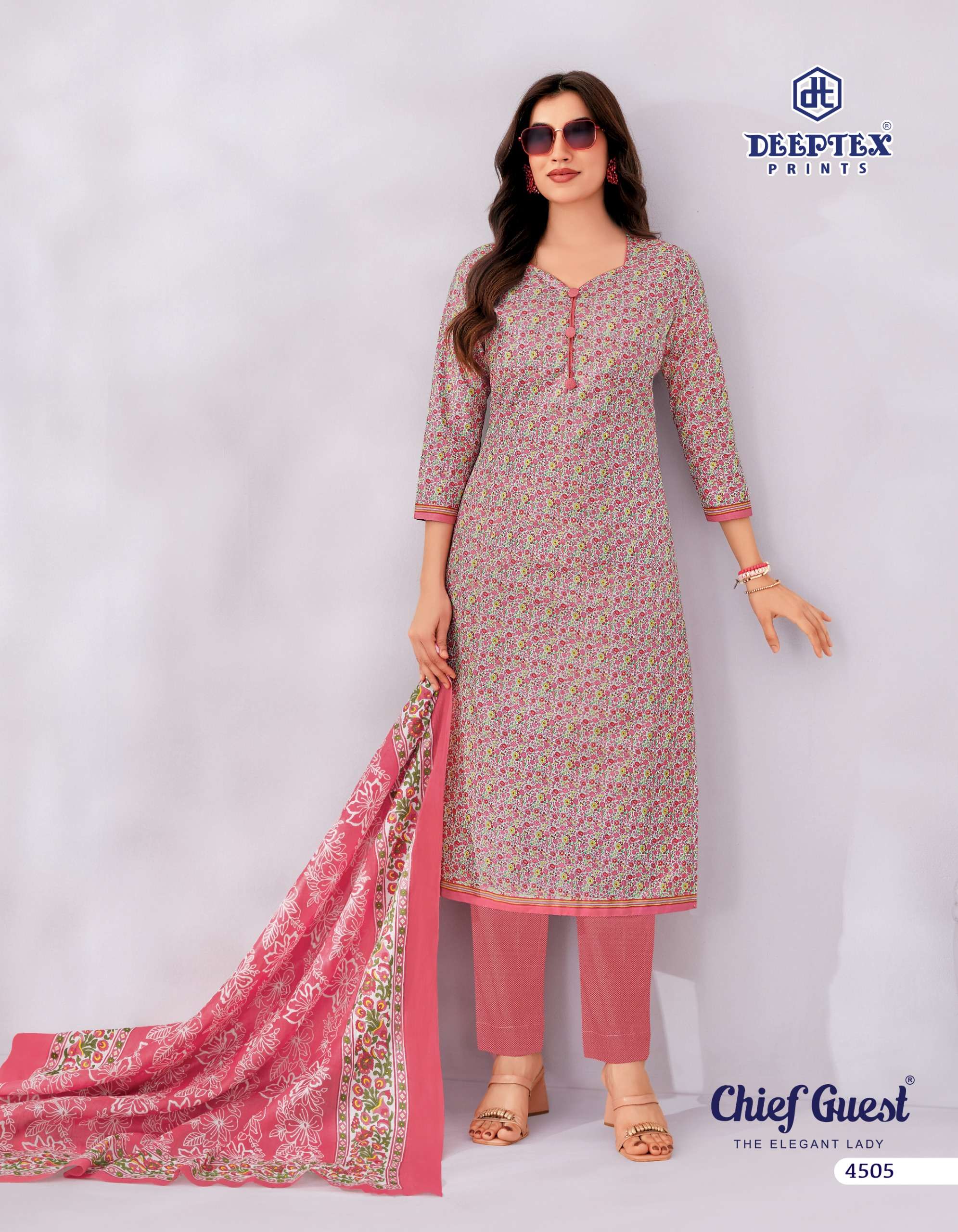 DEEPTEX PRINTS CHIEF GUEST VOL 45 COTTON PRINT LADIES SALWAR SUIT