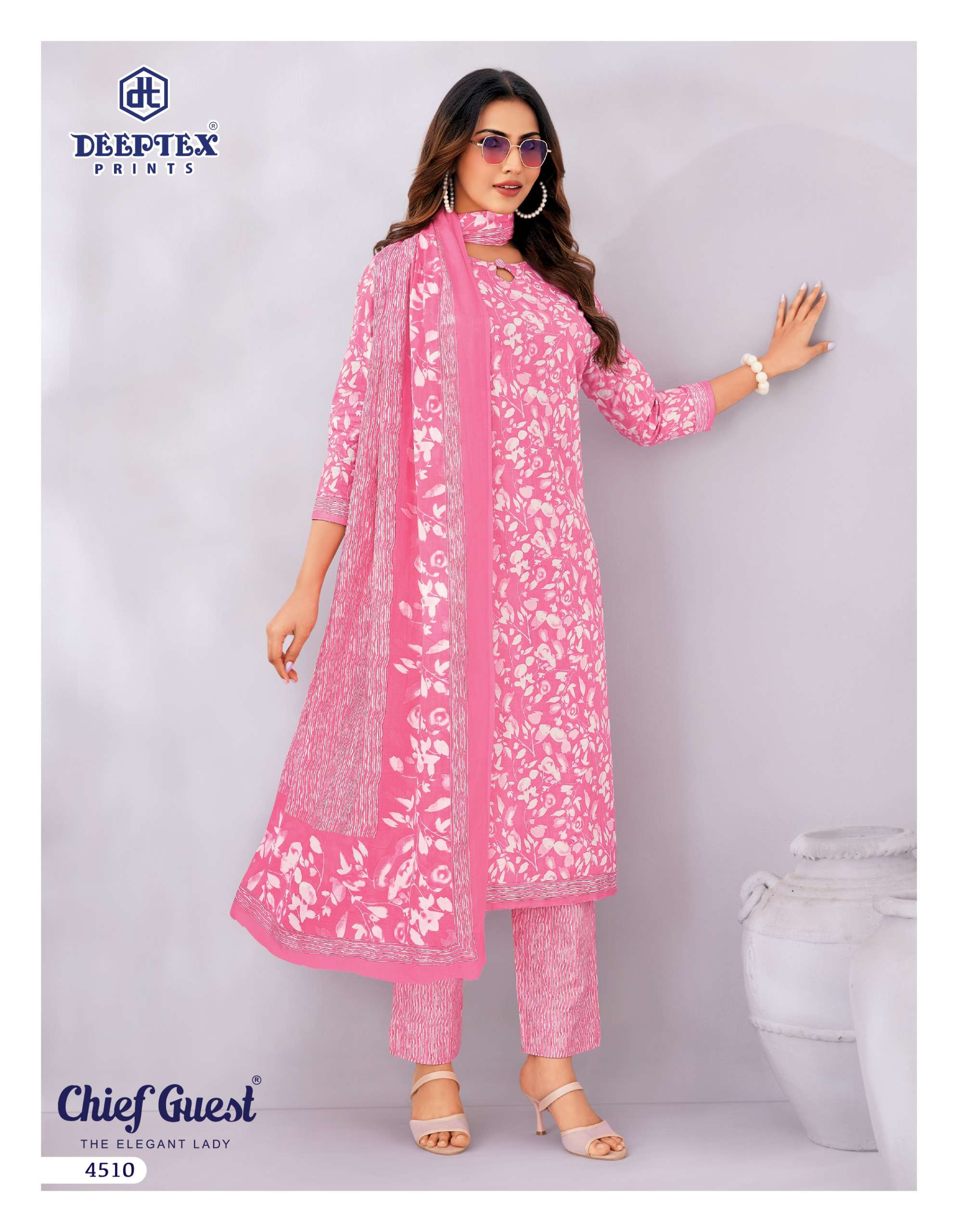 DEEPTEX PRINTS CHIEF GUEST VOL 45 COTTON PRINT LADIES SALWAR SUIT