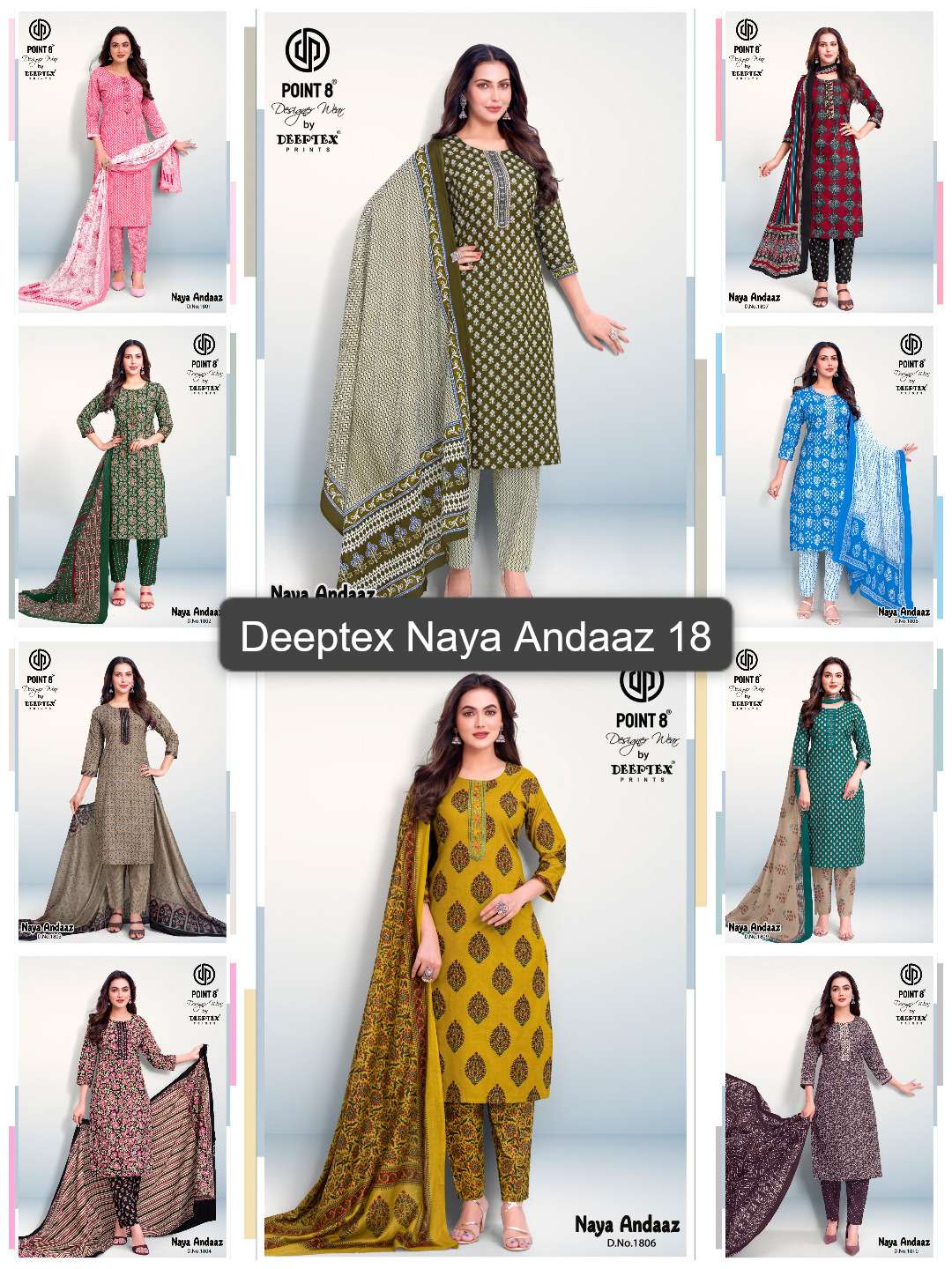 DEEPTEX PRINTS NAYA ANDAAZ VOL 18 COTTON PRINTED READY MADE LADIES SUIT