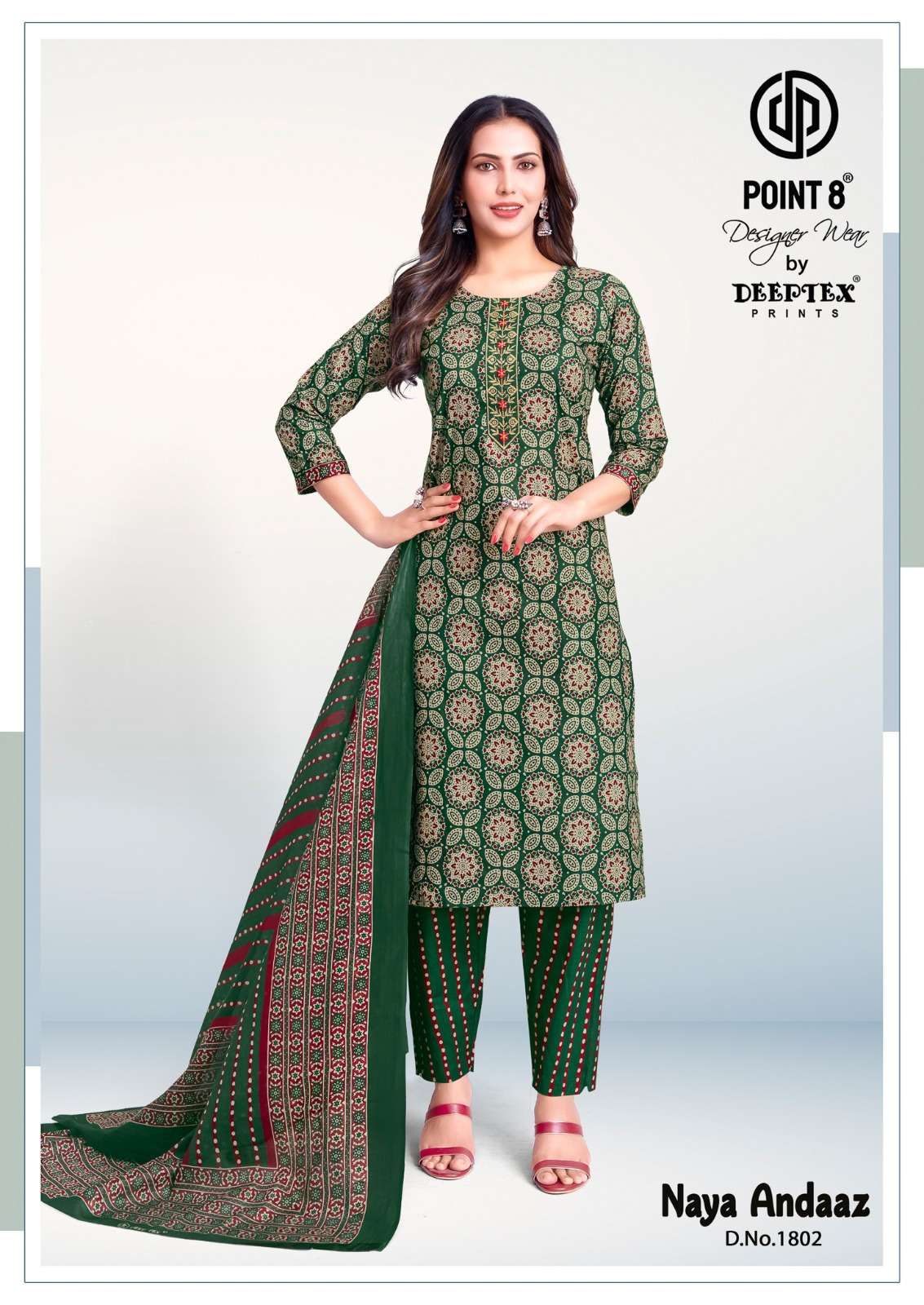 DEEPTEX PRINTS NAYA ANDAAZ VOL 18 COTTON PRINTED READY MADE LADIES SUIT