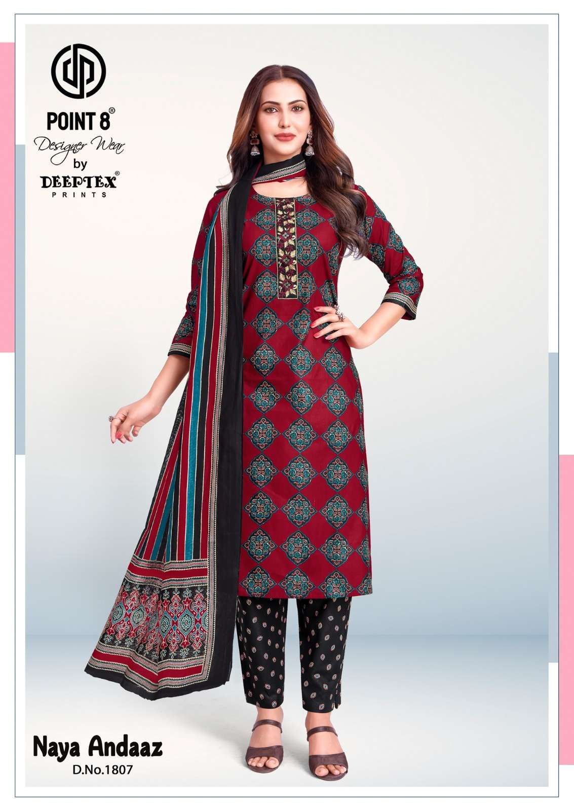 DEEPTEX PRINTS NAYA ANDAAZ VOL 18 COTTON PRINTED READY MADE LADIES SUIT