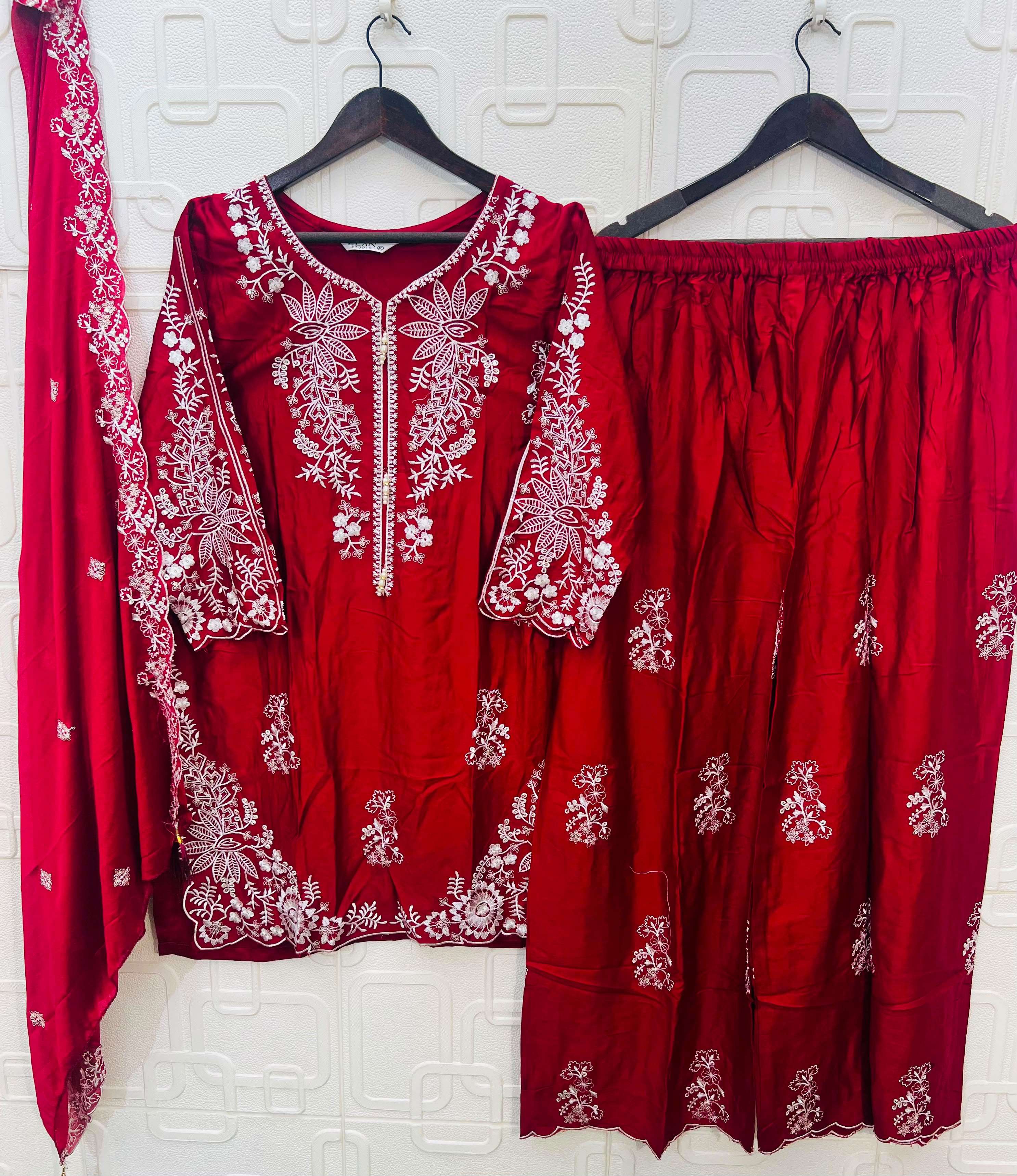 ELAN STUDIO E 55 SILK HEAVY EMBROIDERED DESIGNER PAKISTANI SUIT