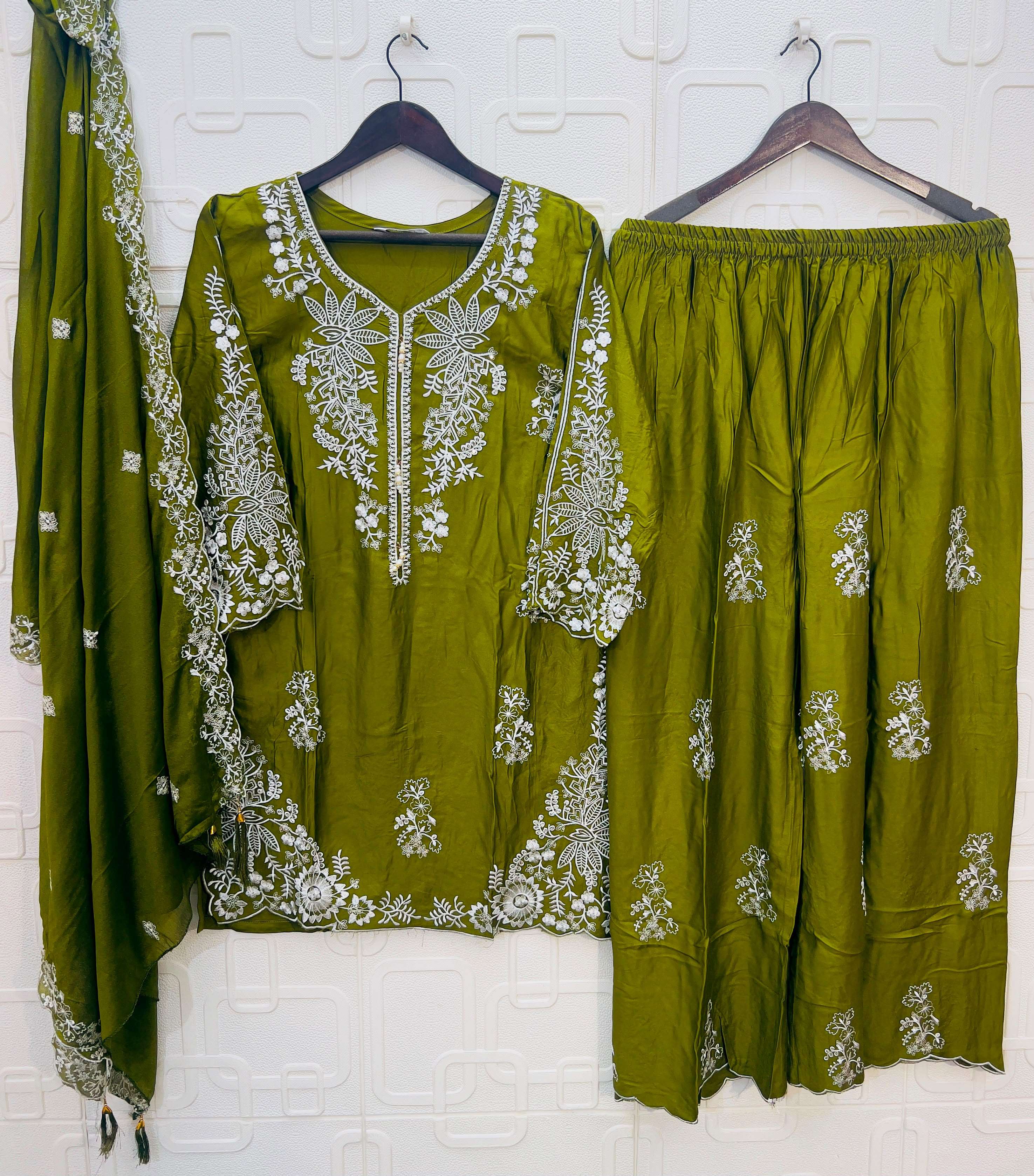 ELAN STUDIO E 55 SILK HEAVY EMBROIDERED DESIGNER PAKISTANI SUIT