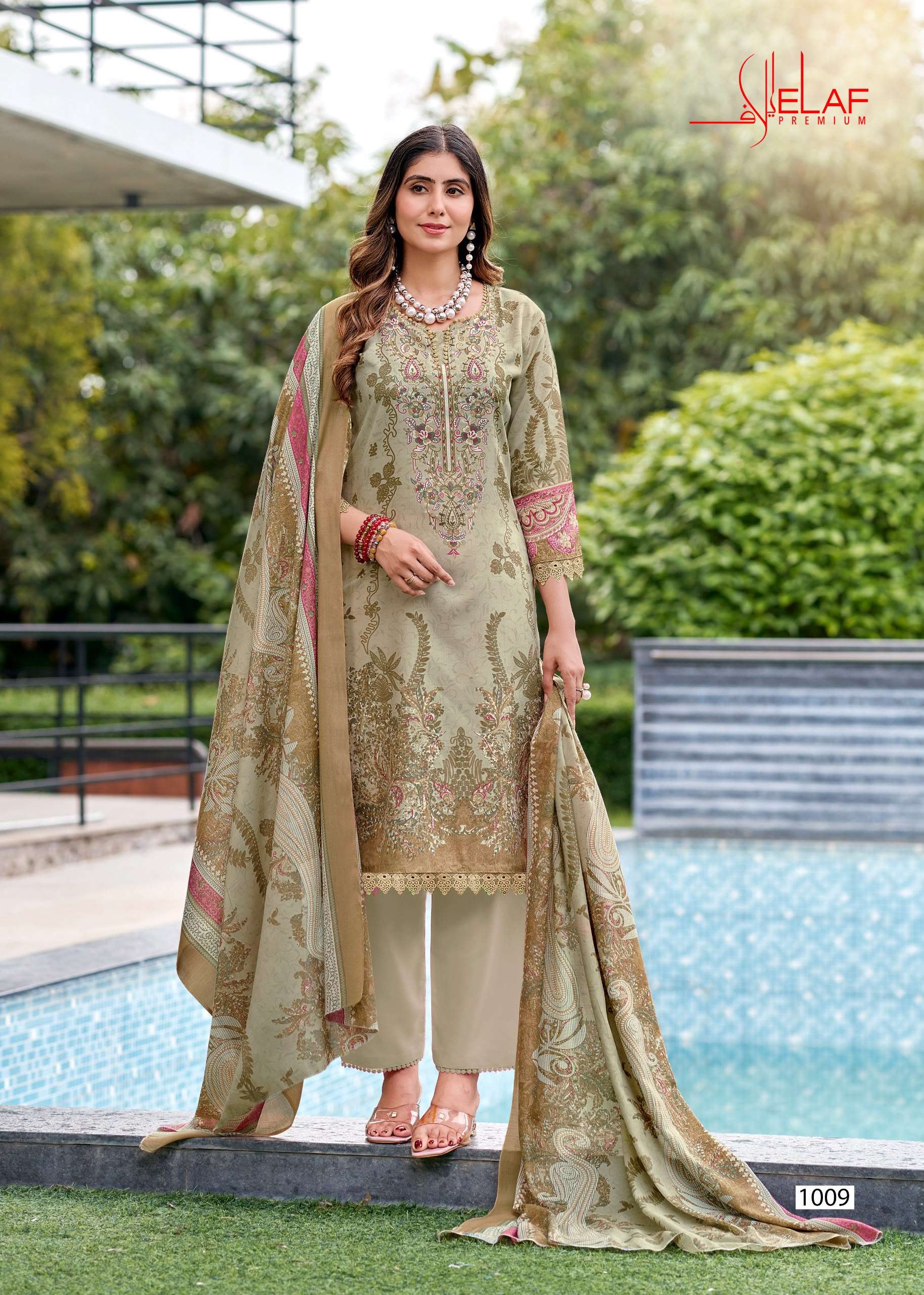 FALAK INTERNATIONAL ELAF PREMIUM VOL 1 COTTON DIGITAL PRINTS SALWAR SUIT