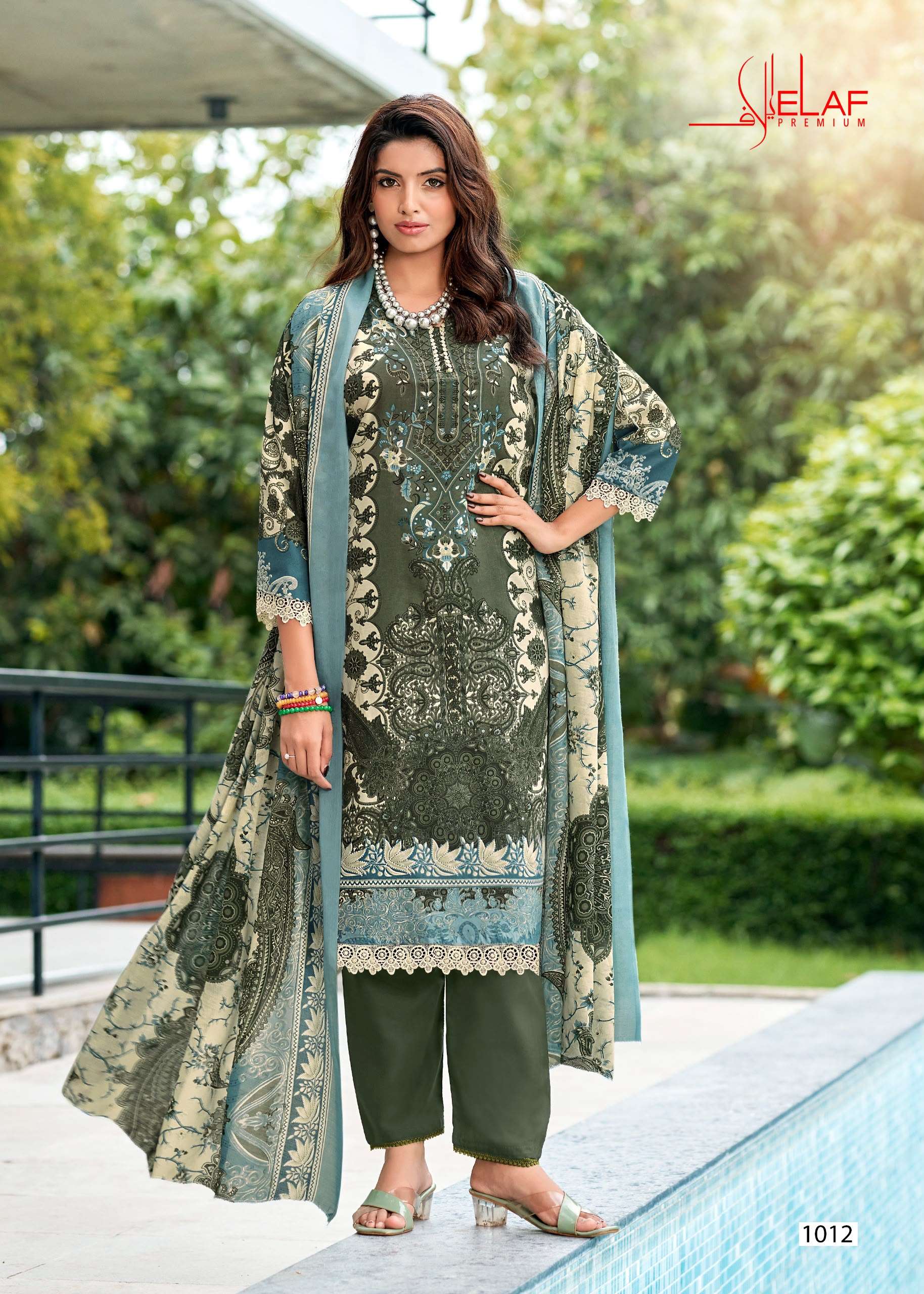 FALAK INTERNATIONAL ELAF PREMIUM VOL 1 COTTON DIGITAL PRINTS SALWAR SUIT