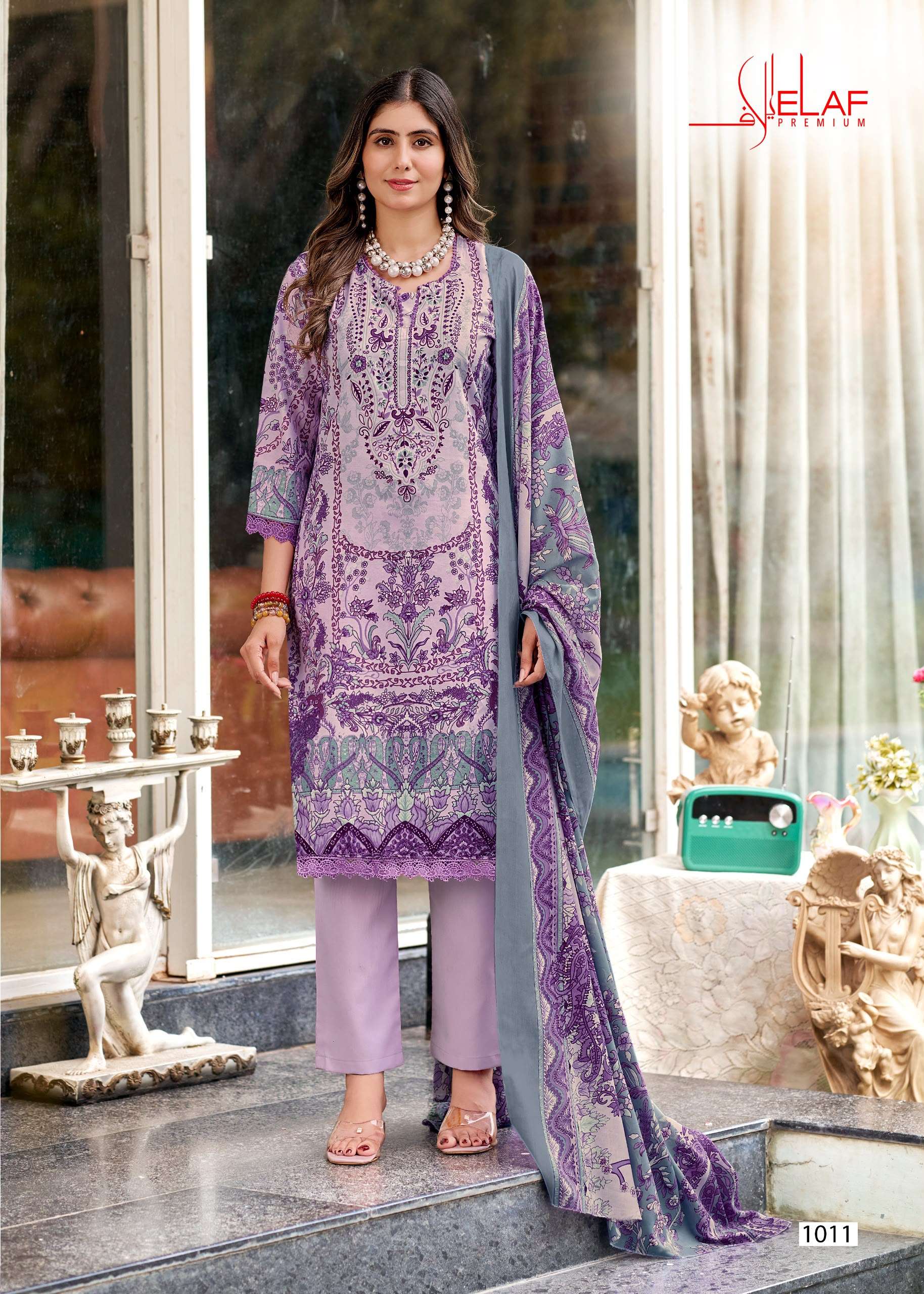 FALAK INTERNATIONAL ELAF PREMIUM VOL 1 COTTON DIGITAL PRINTS SALWAR SUIT