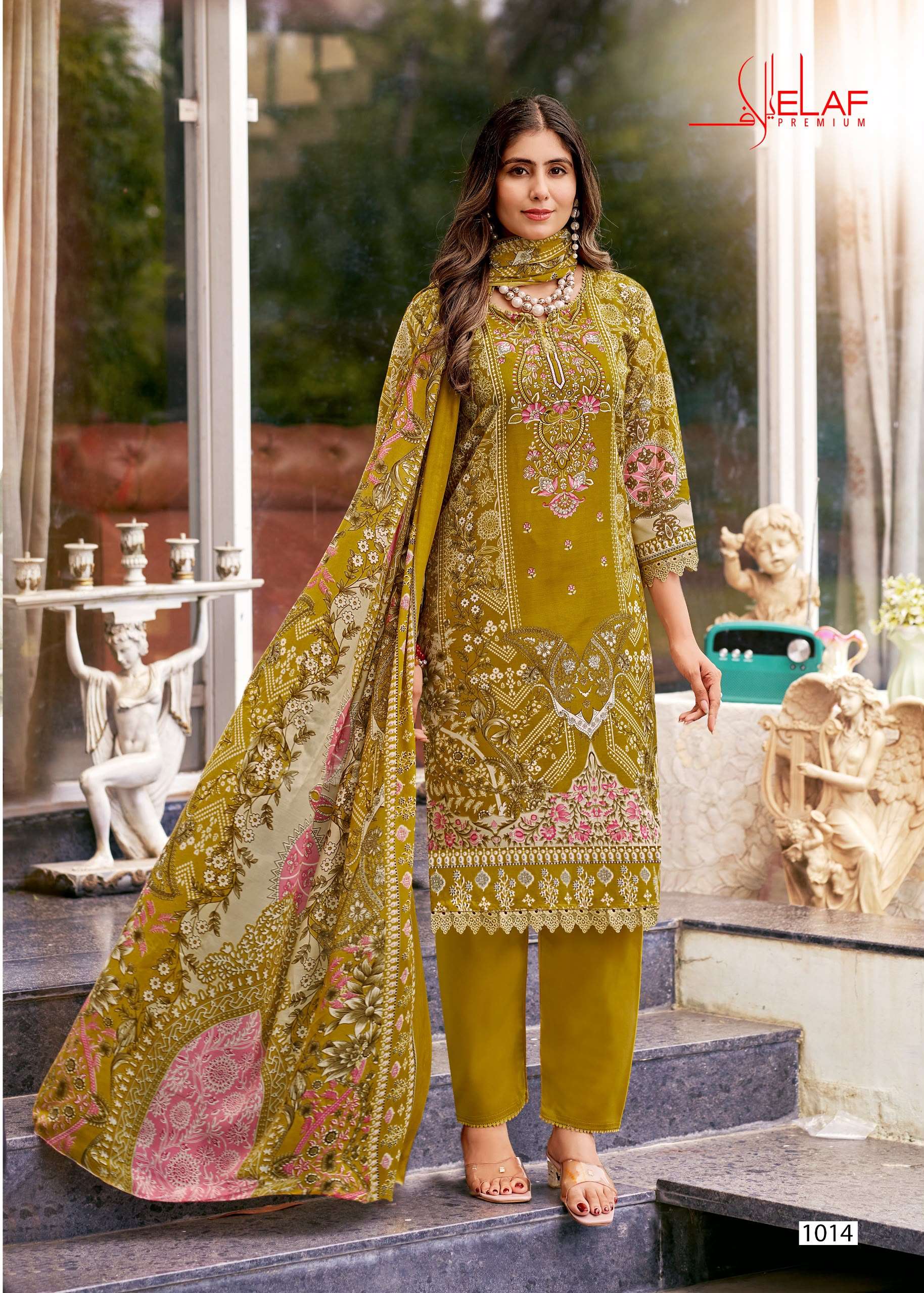 FALAK INTERNATIONAL ELAF PREMIUM VOL 1 COTTON DIGITAL PRINTS SALWAR SUIT