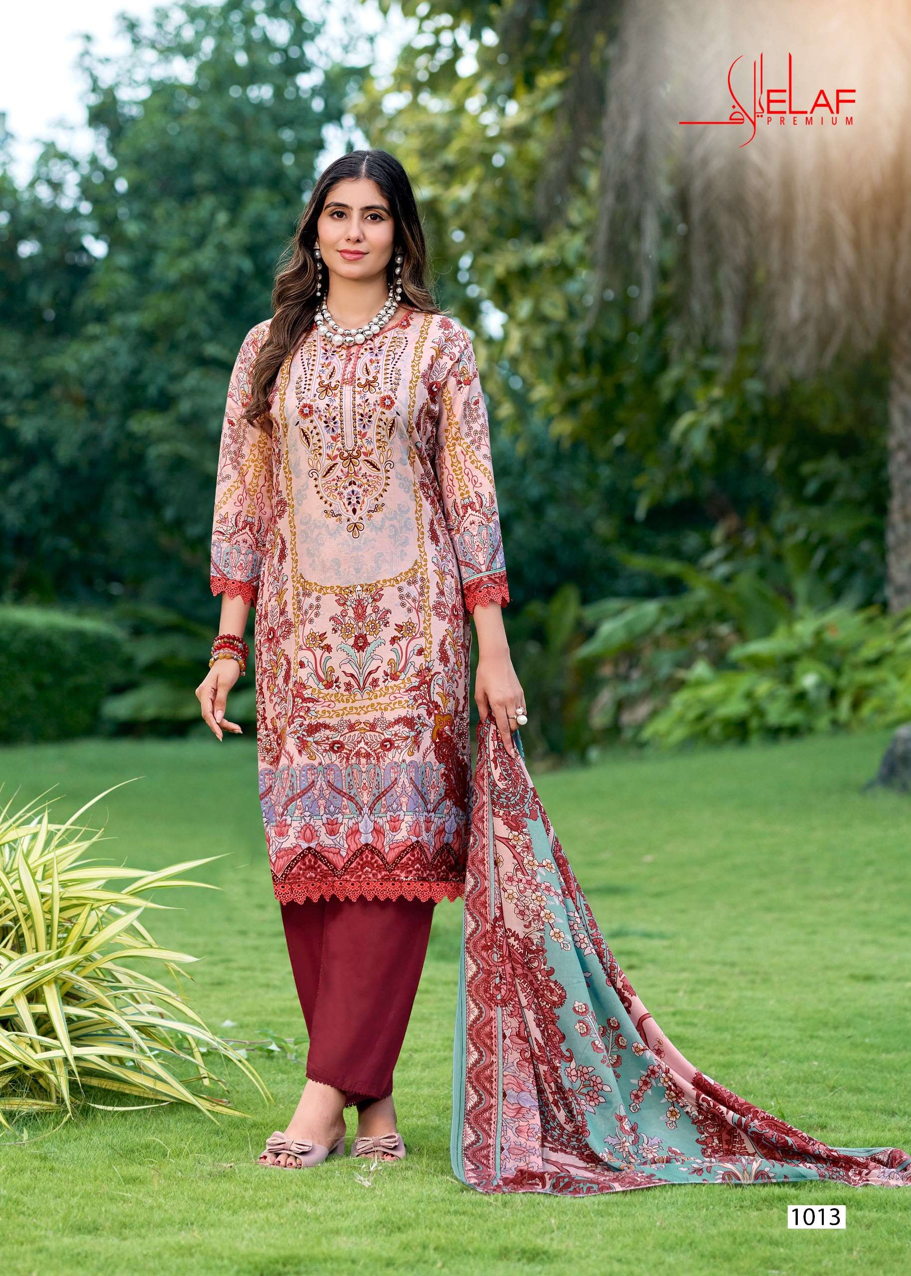 FALAK INTERNATIONAL ELAF PREMIUM VOL 1 COTTON DIGITAL PRINTS SALWAR SUIT