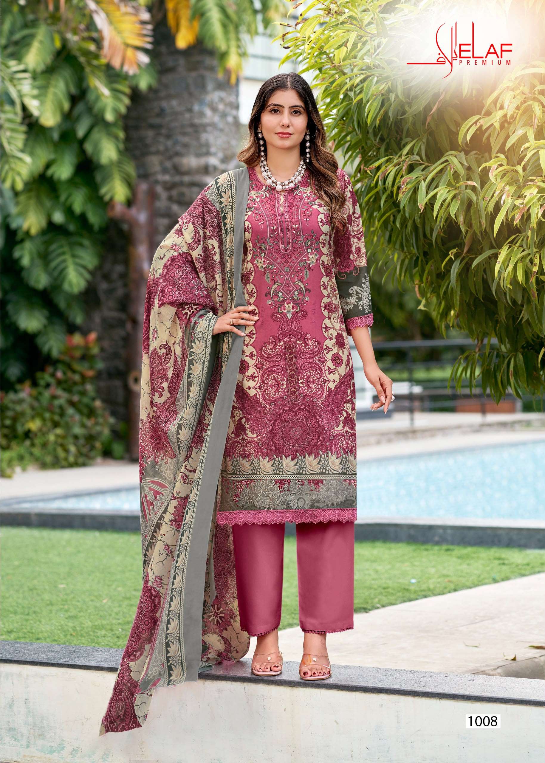FALAK INTERNATIONAL ELAF PREMIUM VOL 1 COTTON DIGITAL PRINTS SALWAR SUIT