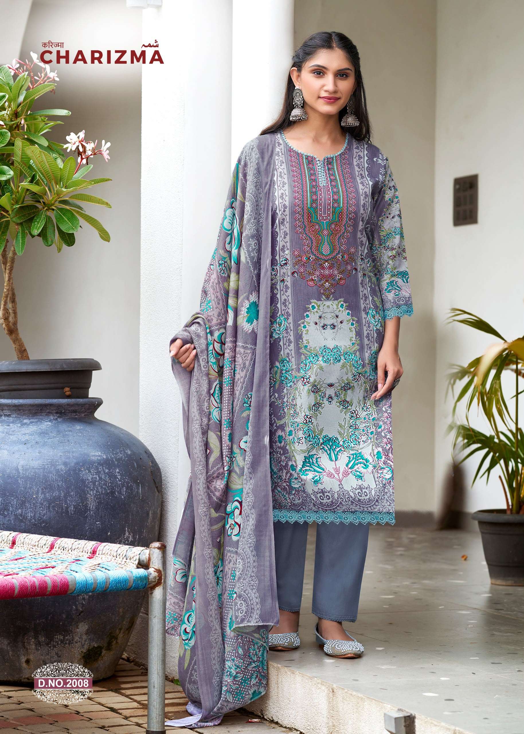 FALAK INTERNATIONAL GANESHA CHARIZMA VOL 2 COTTON DIGITAL STYLE PRINT SALWAR SUIT