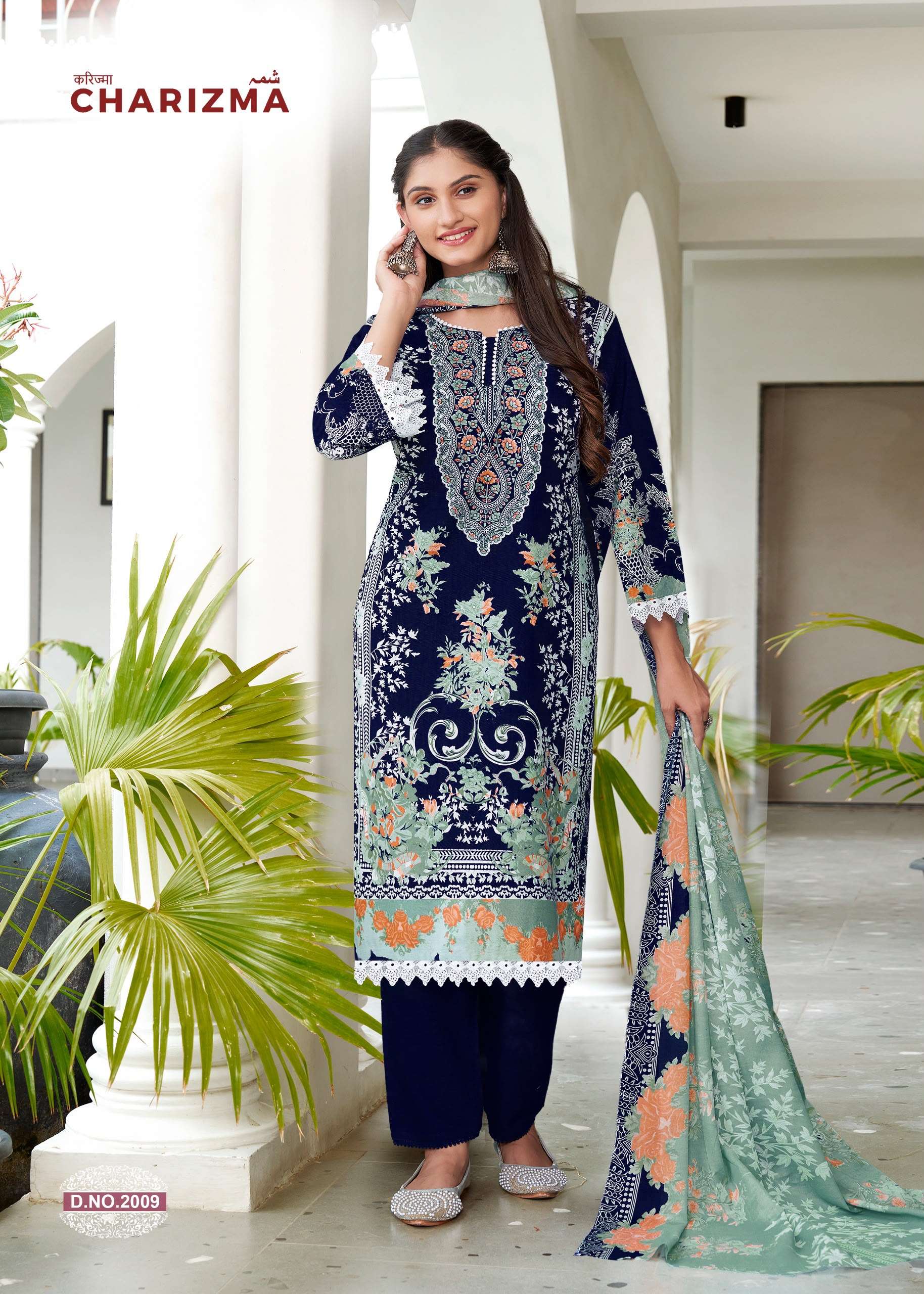 FALAK INTERNATIONAL GANESHA CHARIZMA VOL 2 COTTON DIGITAL STYLE PRINT SALWAR SUIT