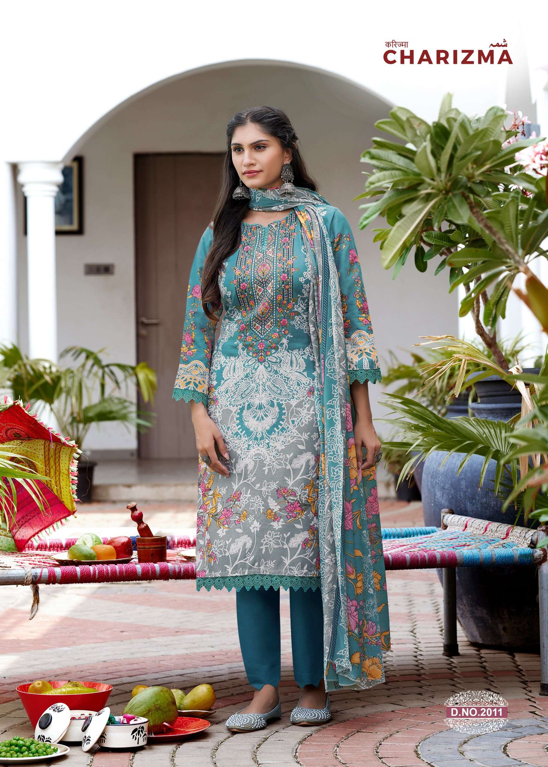FALAK INTERNATIONAL GANESHA CHARIZMA VOL 2 COTTON DIGITAL STYLE PRINT SALWAR SUIT