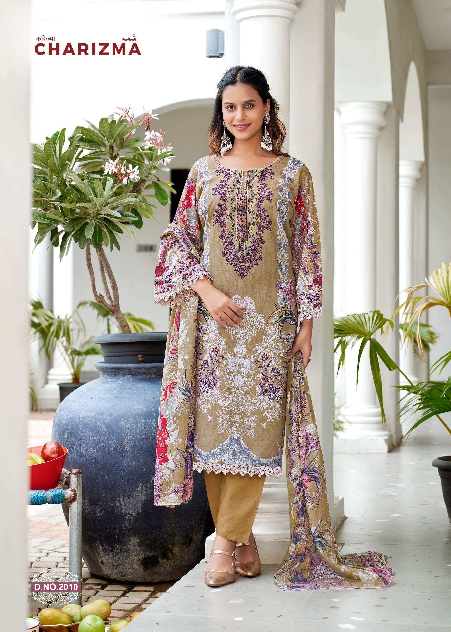 FALAK INTERNATIONAL GANESHA CHARIZMA VOL 2 COTTON DIGITAL STYLE PRINT SALWAR SUIT