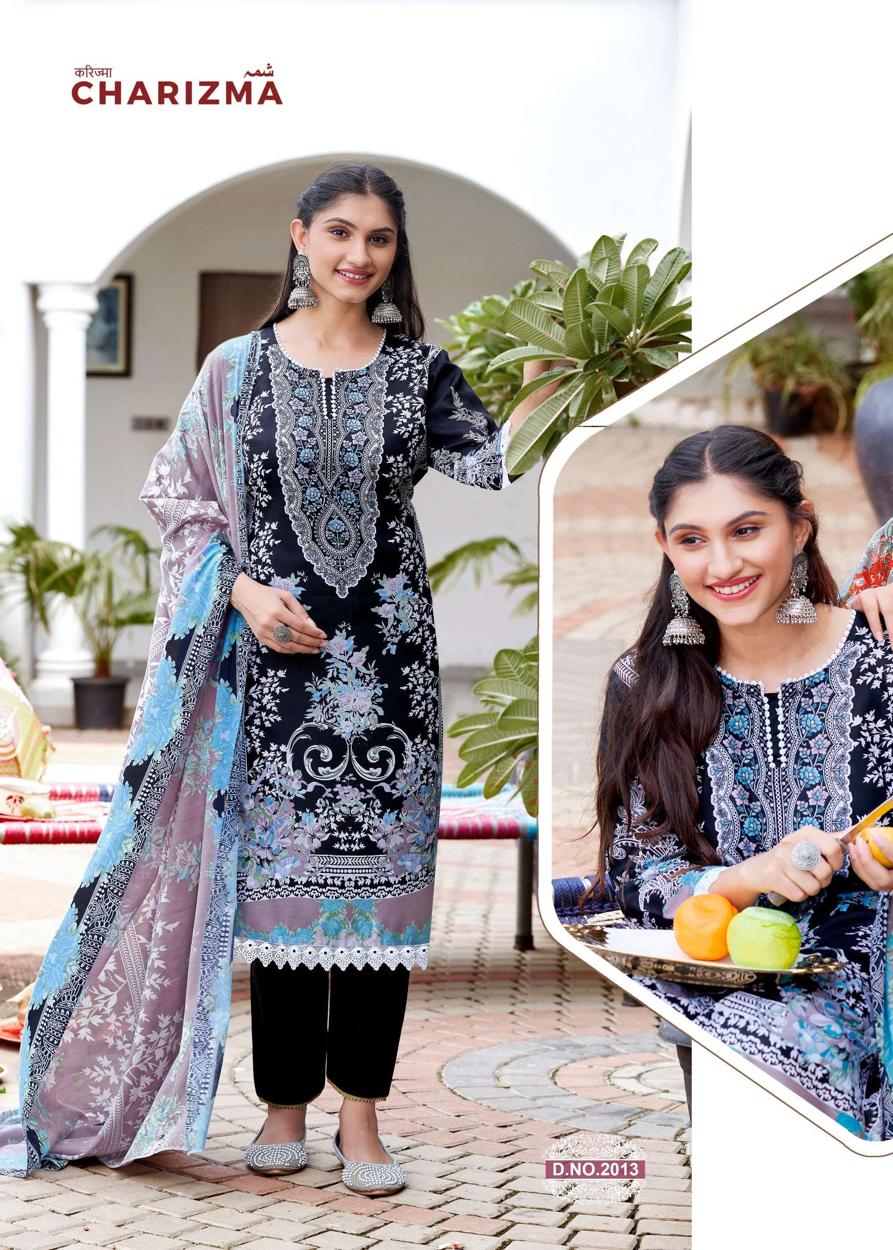 FALAK INTERNATIONAL GANESHA CHARIZMA VOL 2 COTTON DIGITAL STYLE PRINT SALWAR SUIT