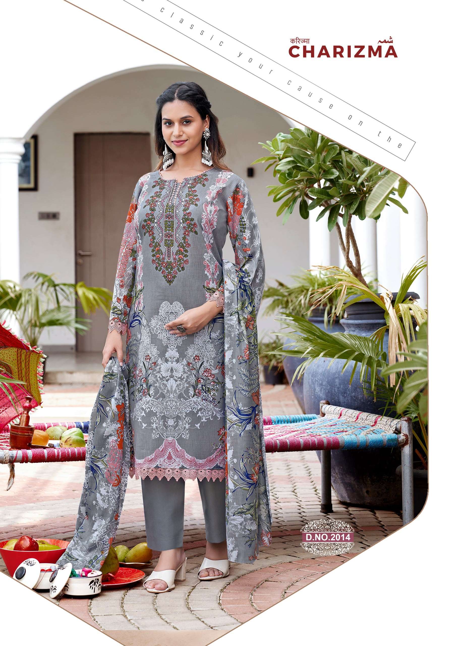FALAK INTERNATIONAL GANESHA CHARIZMA VOL 2 COTTON DIGITAL STYLE PRINT SALWAR SUIT