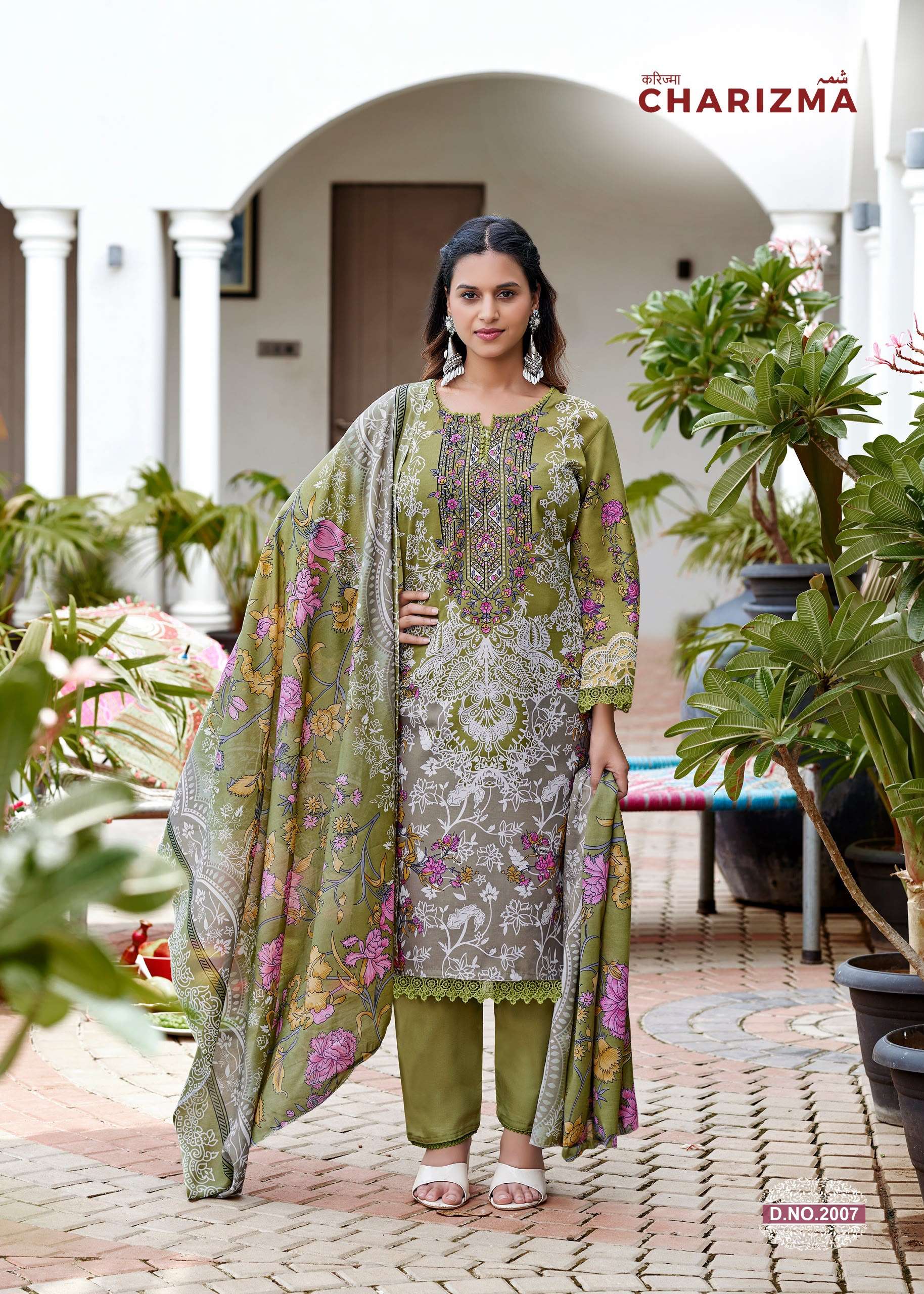 FALAK INTERNATIONAL GANESHA CHARIZMA VOL 2 COTTON DIGITAL STYLE PRINT SALWAR SUIT