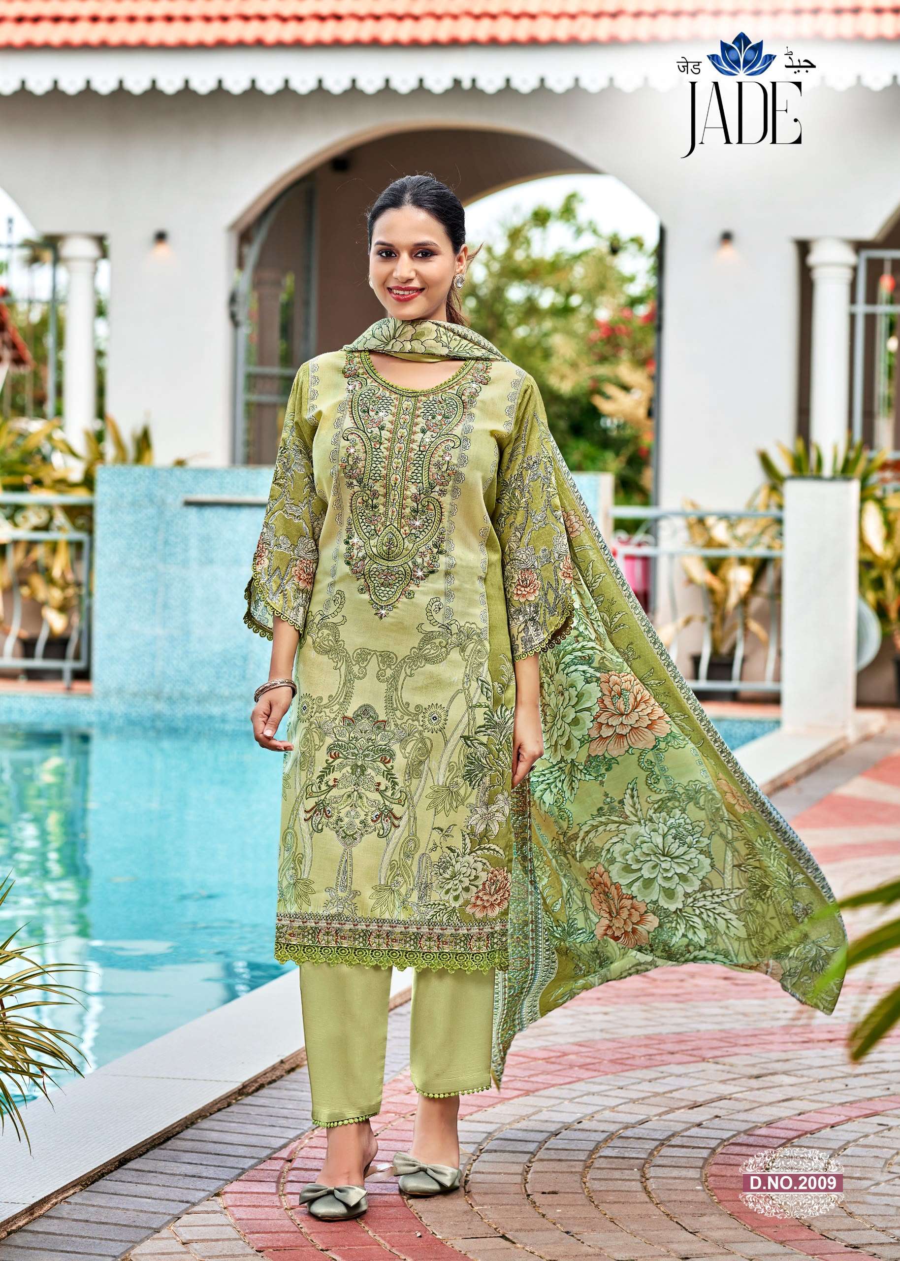 FALAK INTERNATIONAL GANESHA JADE VOL 2 COTTON DIGITAL PRINTS SALWAR SUIT