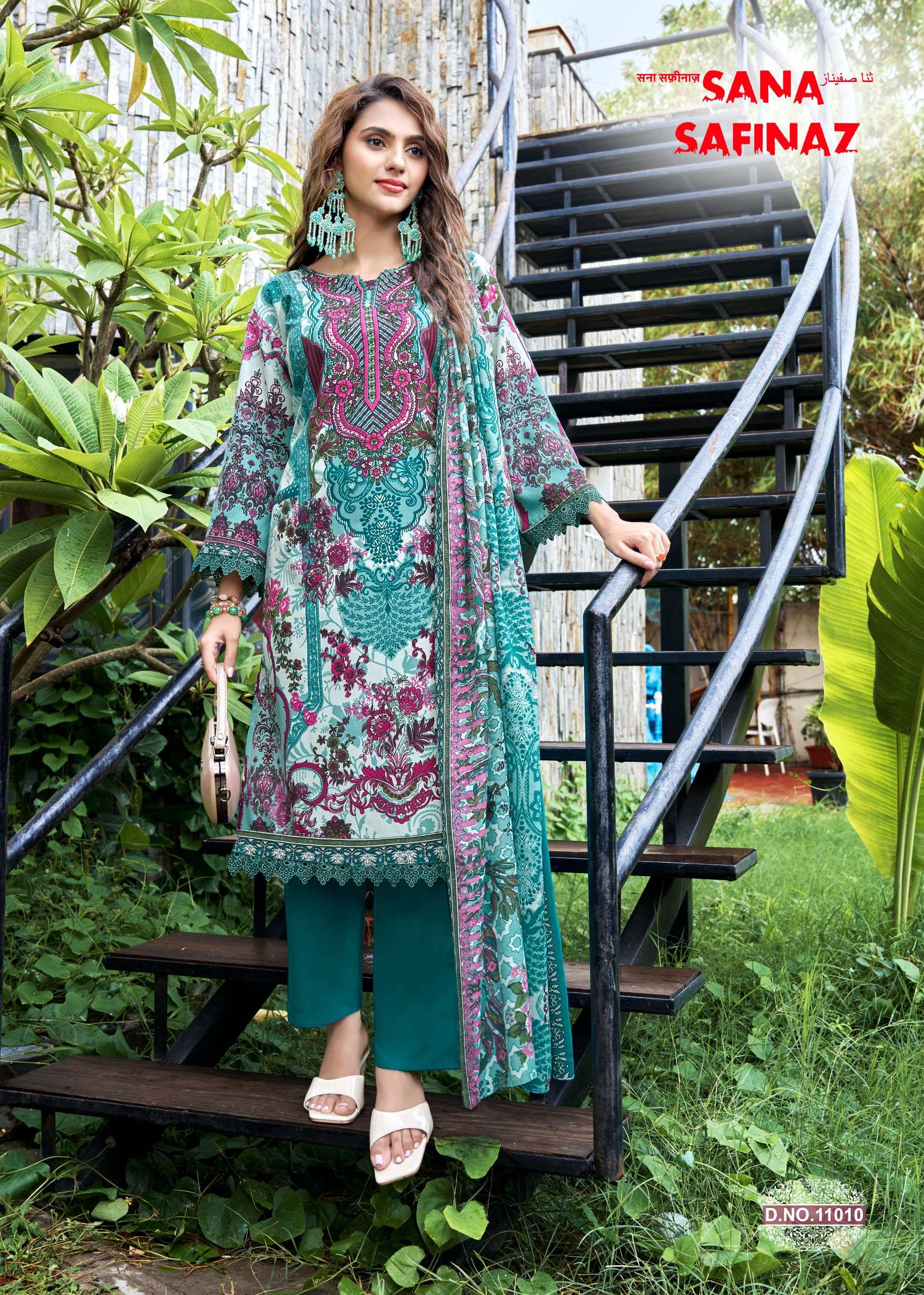 FALAK INTERNATIONAL SANA SAFINAZ VOL 13 COTTON DIGITAL STYLE PRINT SALWAR SUIT