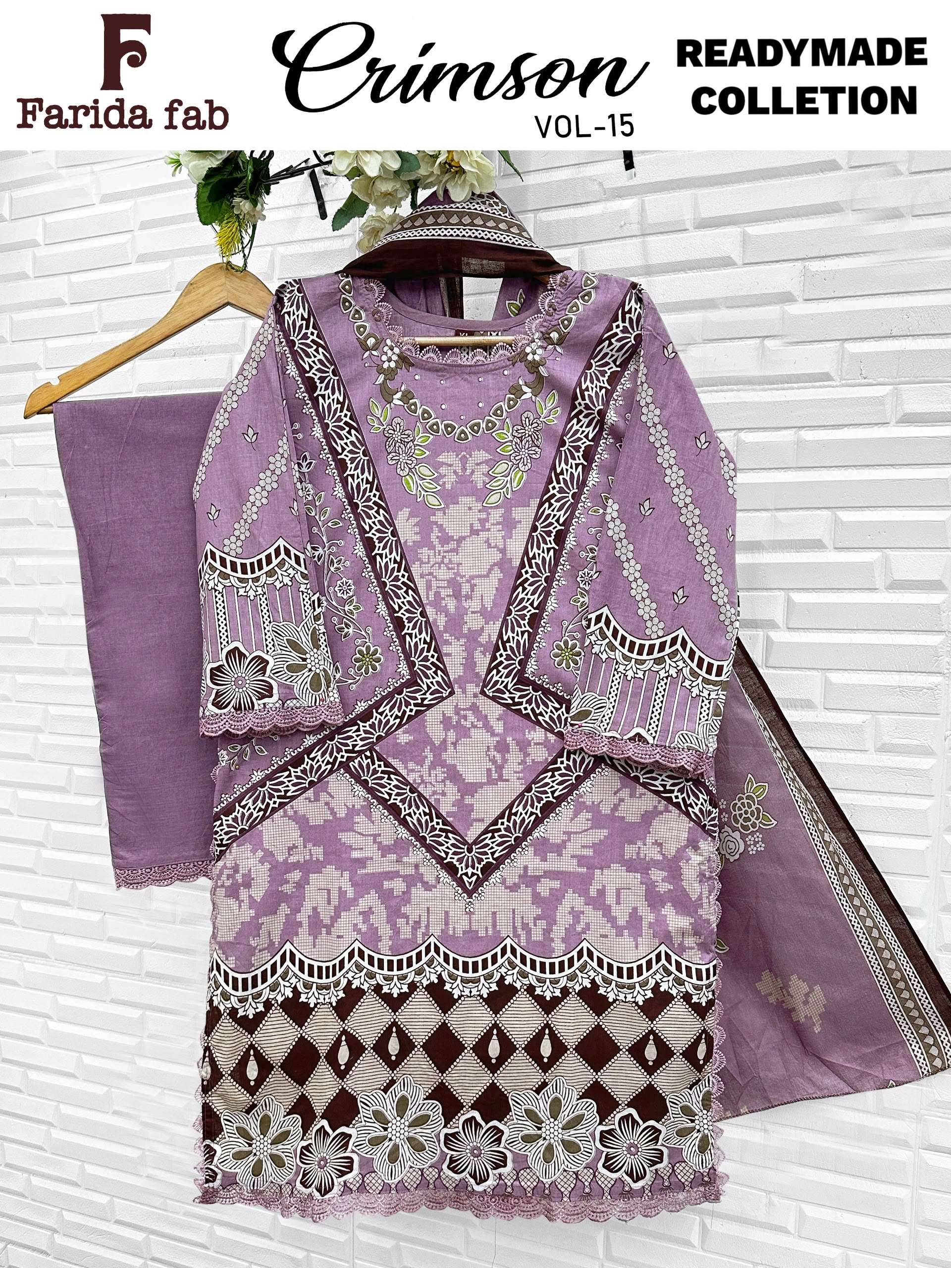 FARIDA FAB CRIMSON VOL 15 READY MADE COLLECTION 