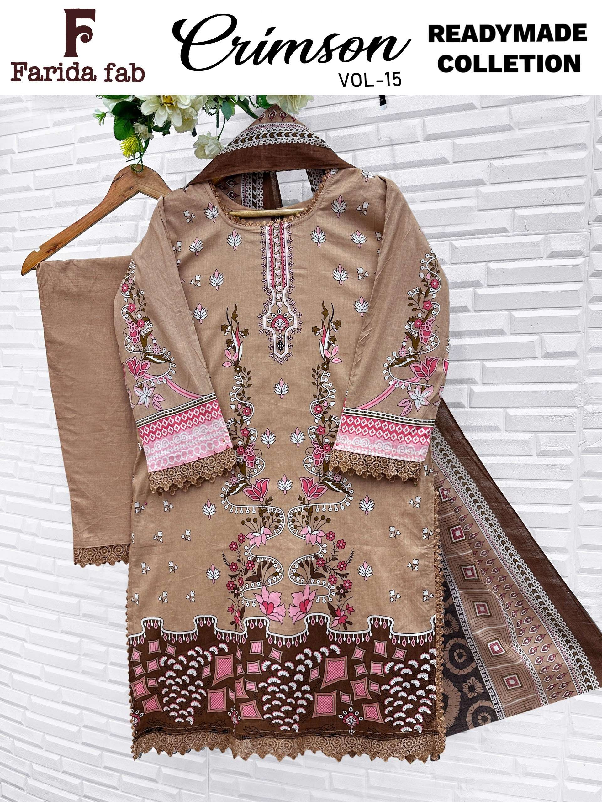 FARIDA FAB CRIMSON VOL 15 READY MADE COLLECTION 